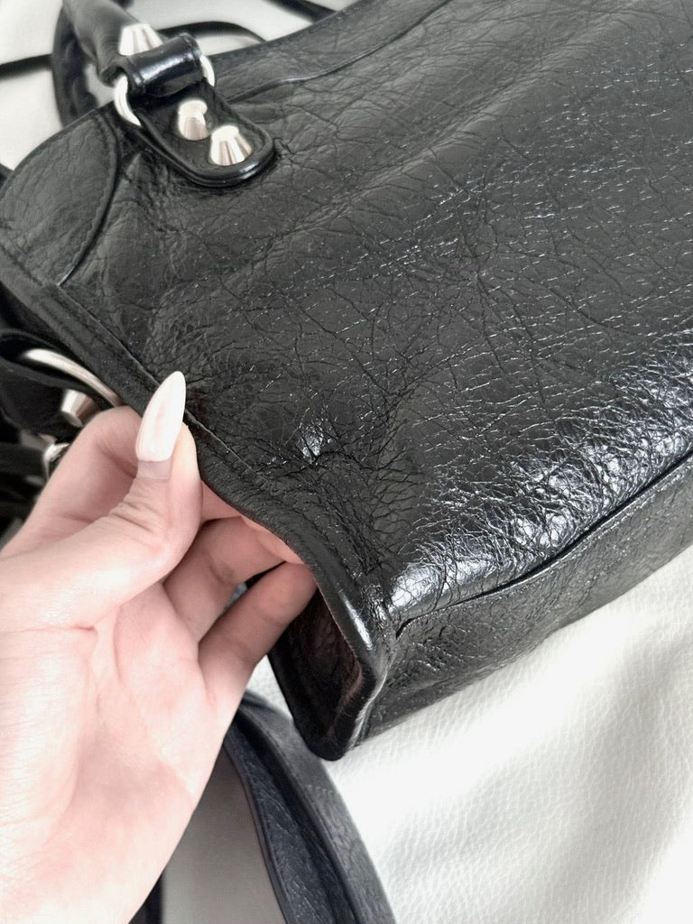 Balenciaga Classic City Mini Bag – Black Silver