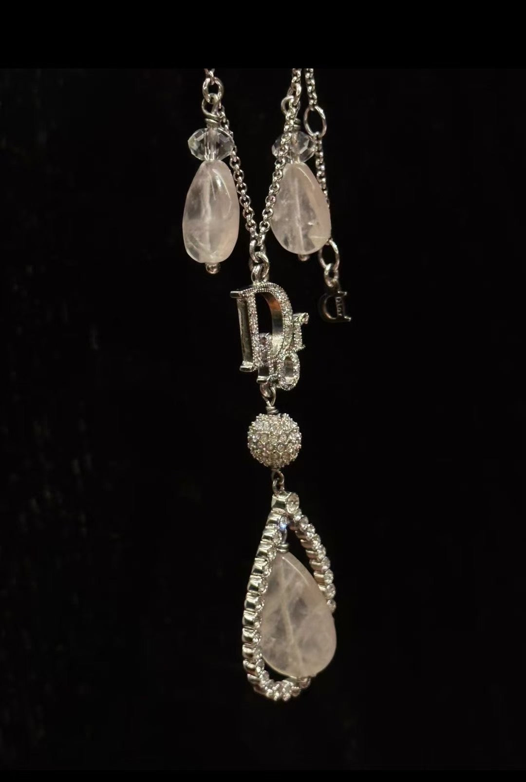 Dior “Crystal Teardrop” Vintage Necklace