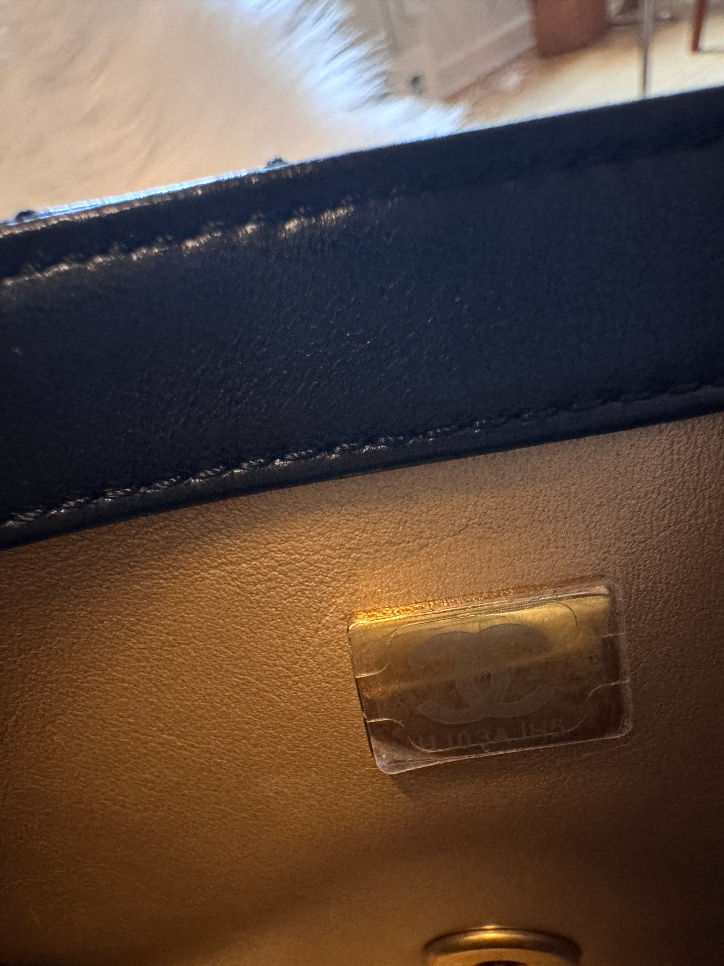 Chanel Black Lambskin Gold Chain Mini Flap