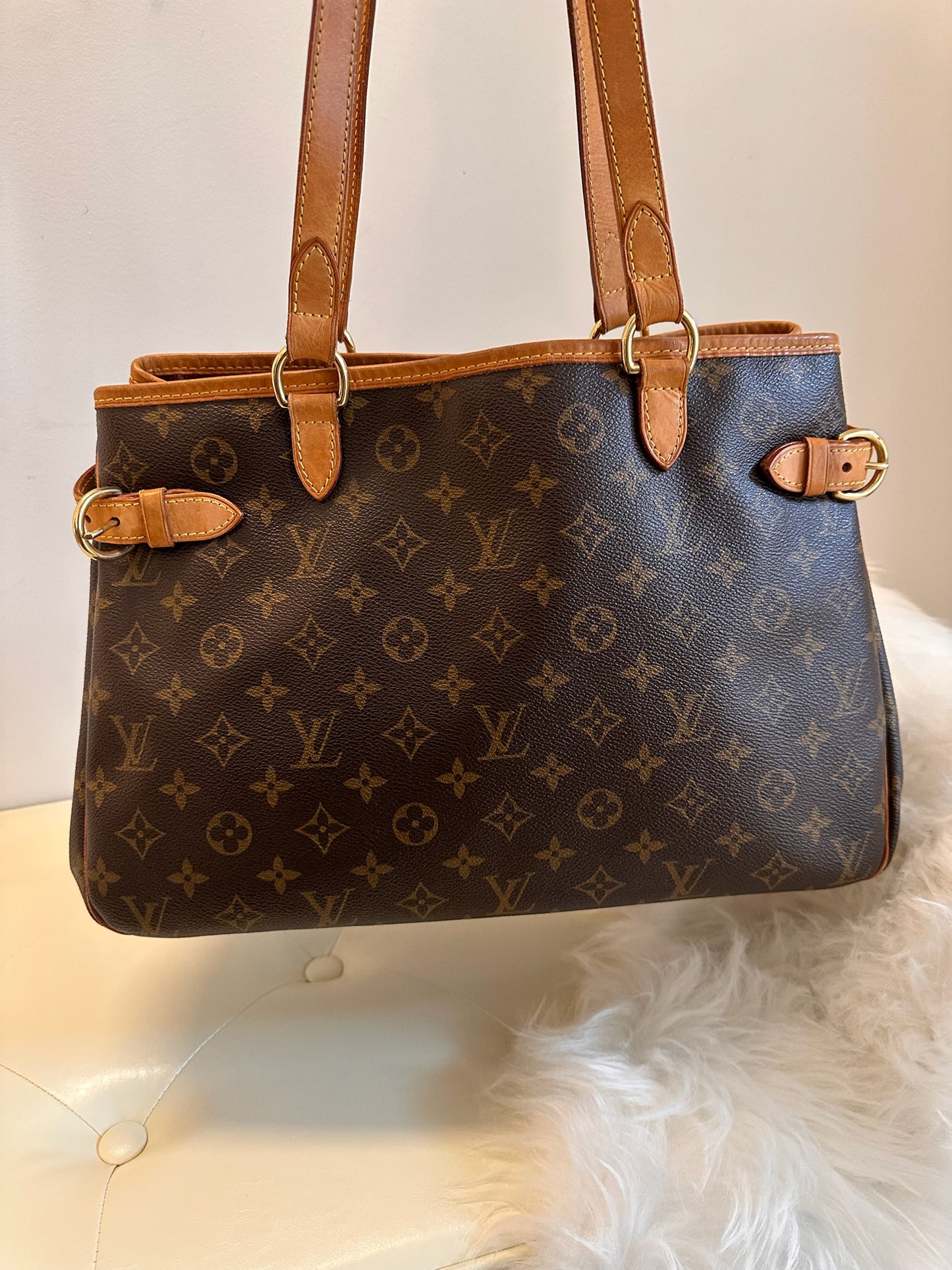 Louis Vuitton 2000s "Heritage Carry" Monogram Canvas Batignolles Horizontal Tote