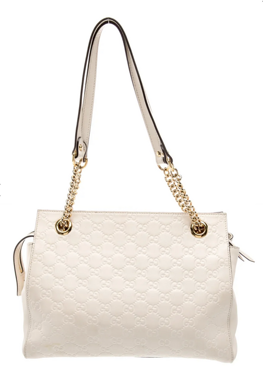 Gucci Calf Leather Medium Guccissima Soft Shoulder Bag