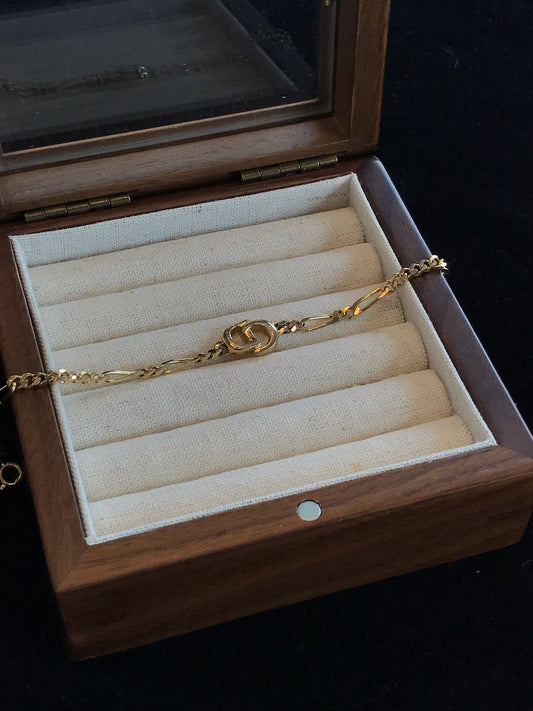 Dior Vintage Gold-Tone Openwork CD Bracelet