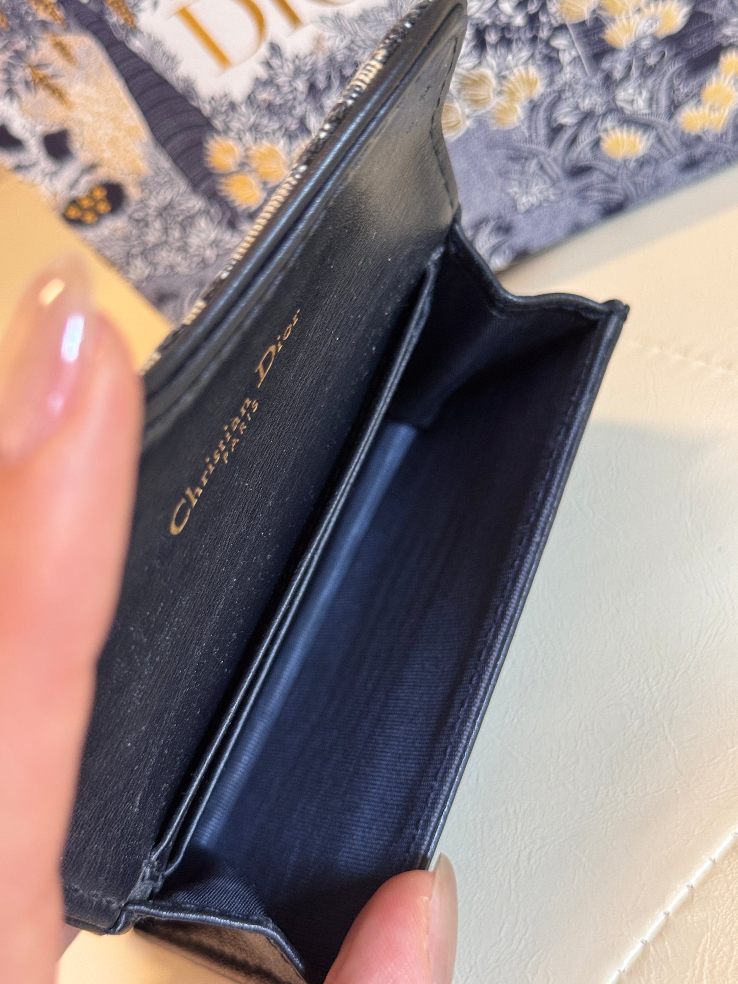 Dior Classic Blue Monogram D Wallet