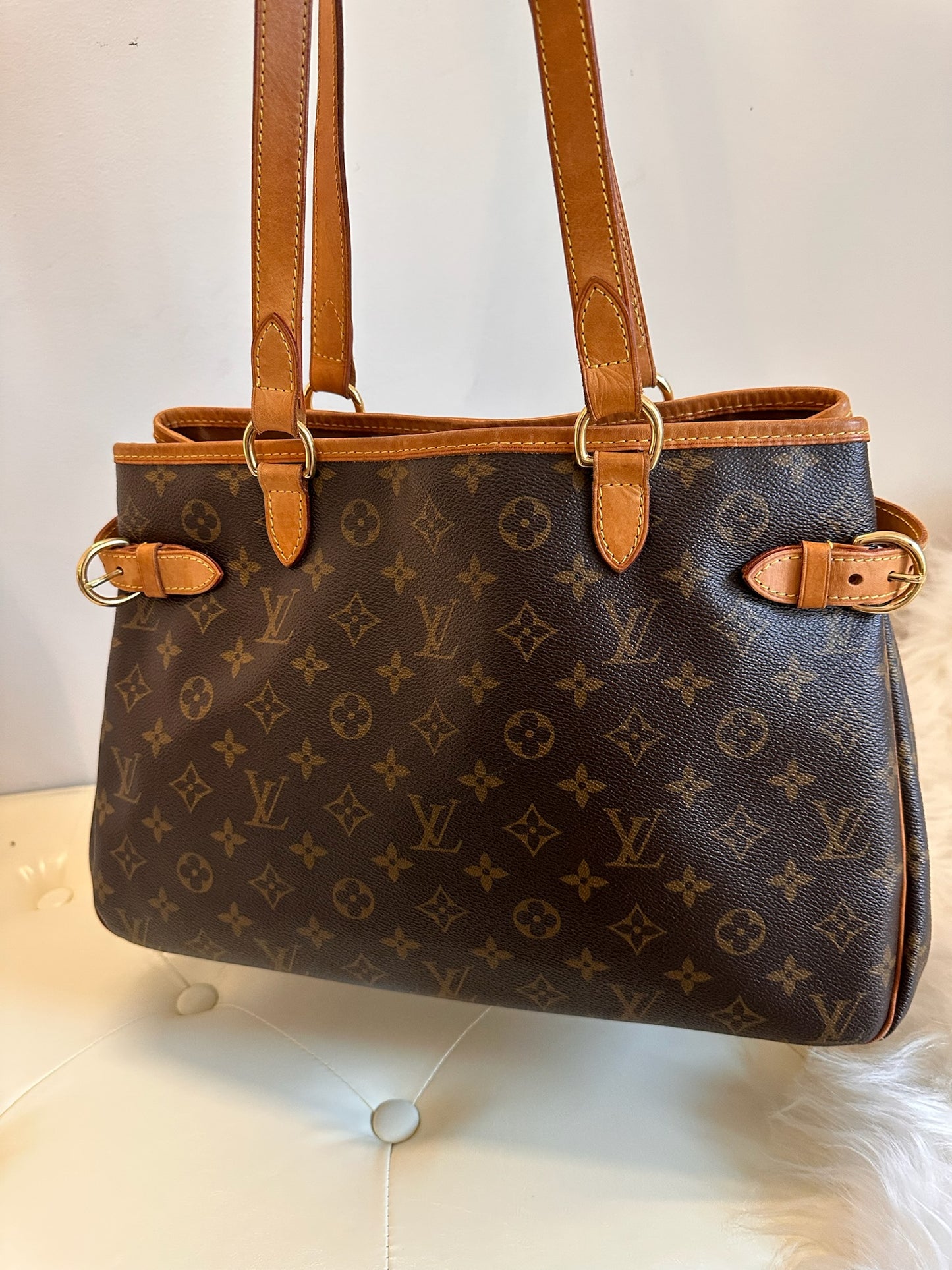 Louis Vuitton 2000s "Heritage Carry" Monogram Canvas Batignolles Horizontal Tote
