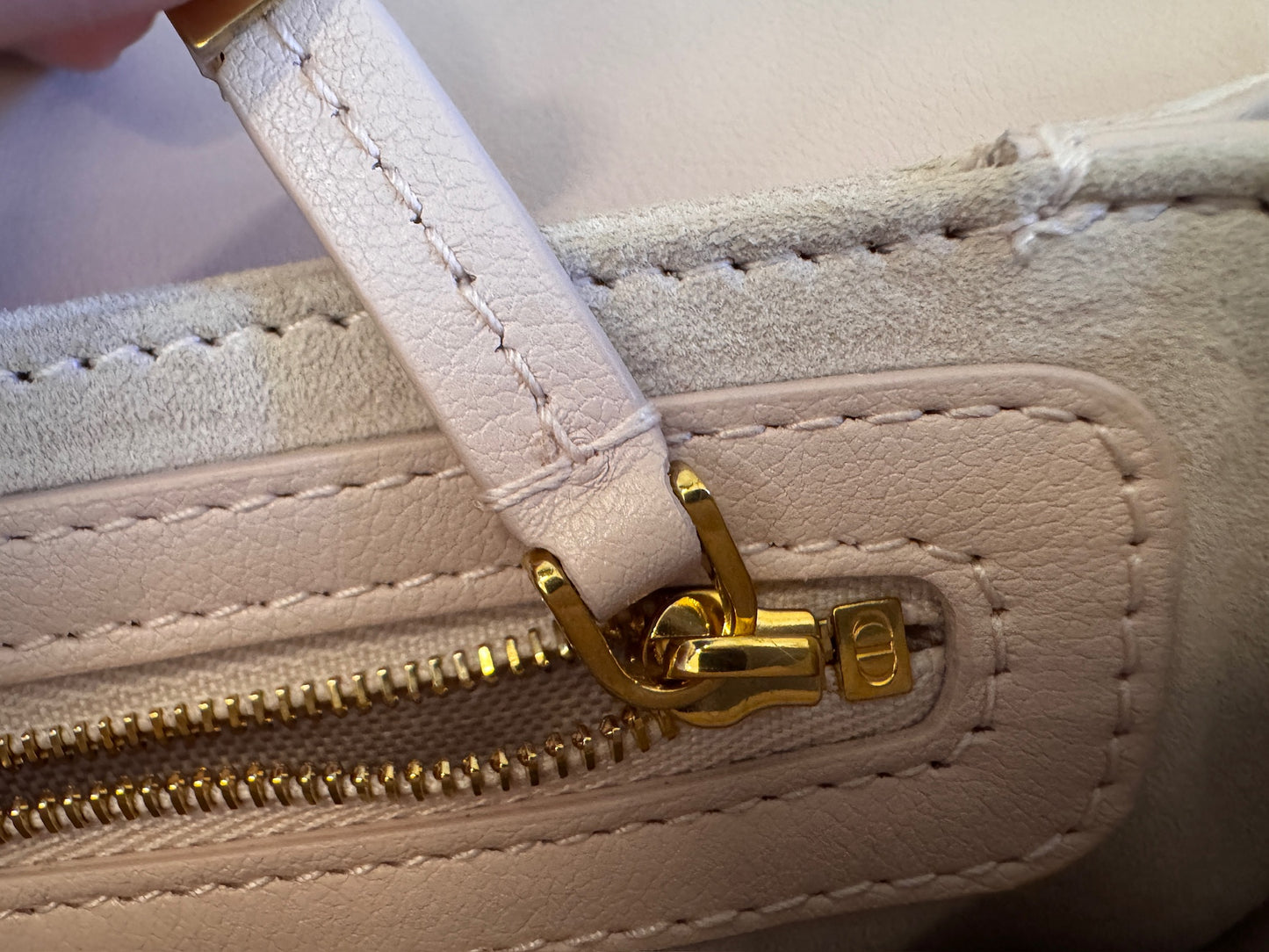 Dior Pink Cannage Quilted Top Handle Bag