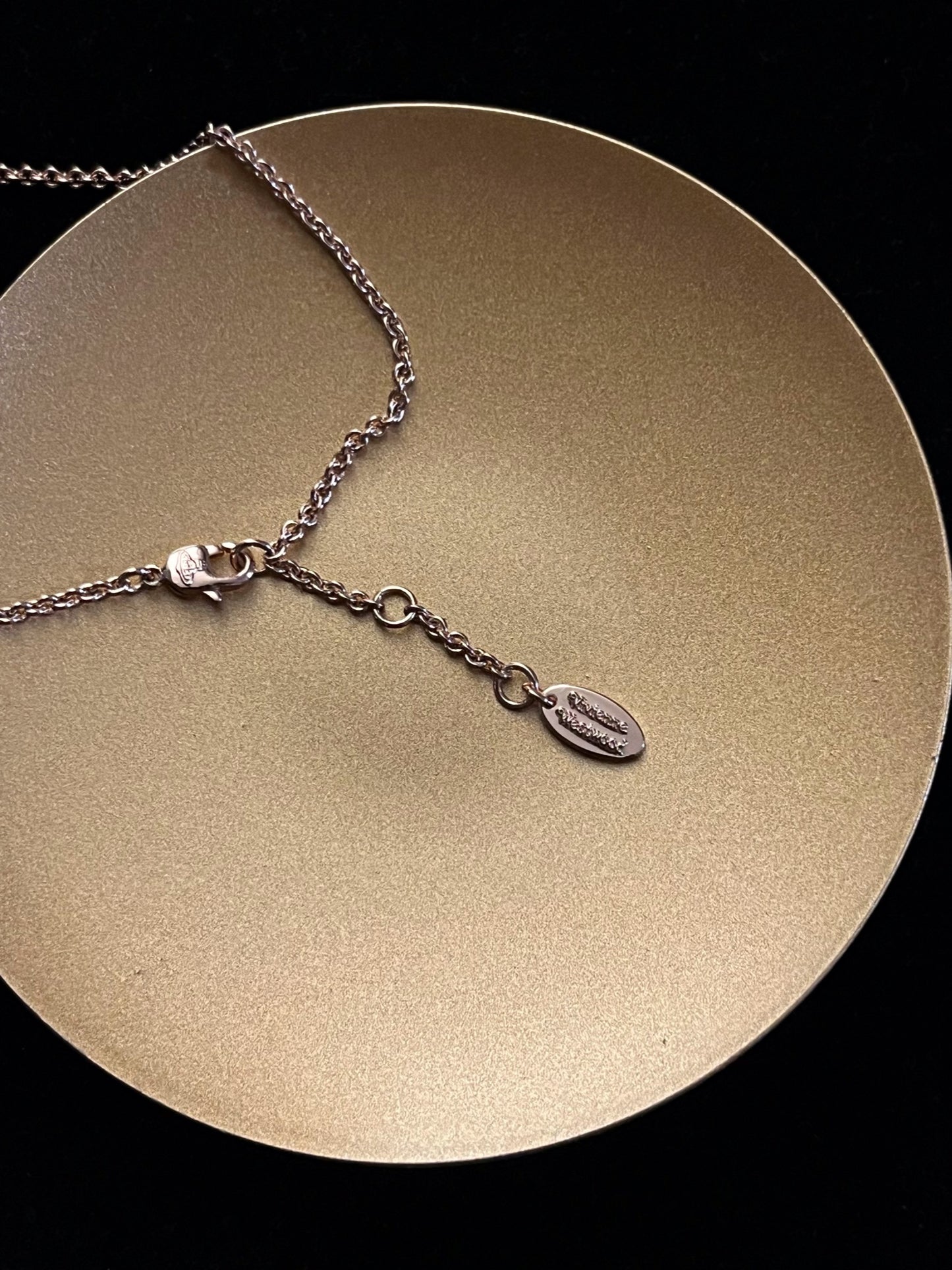 Vintage Vivienne Westwood Rose Gold Orb Pendant Necklace