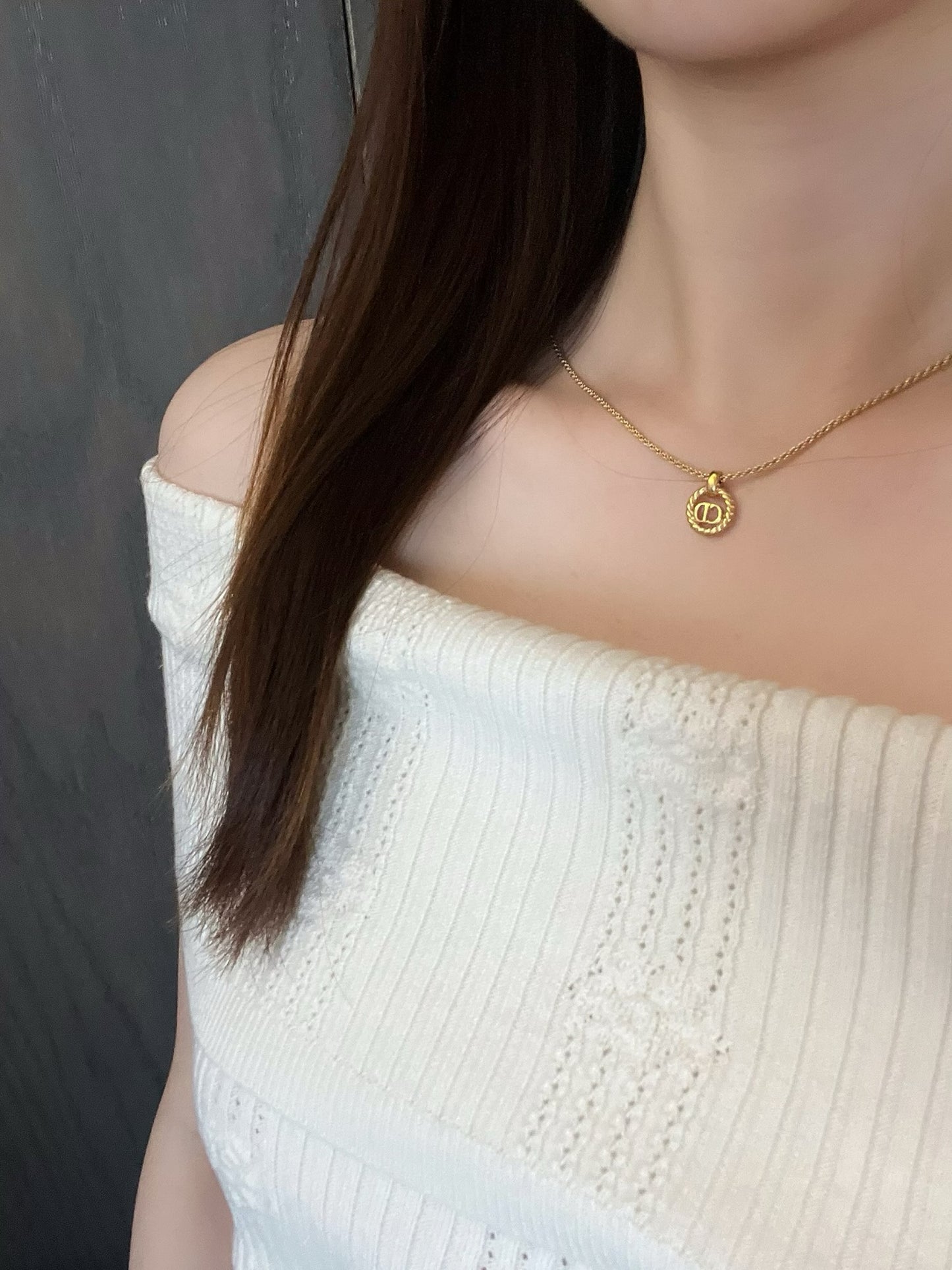 Dior 1980s Classic Gold-Tone Braided Choker Necklace