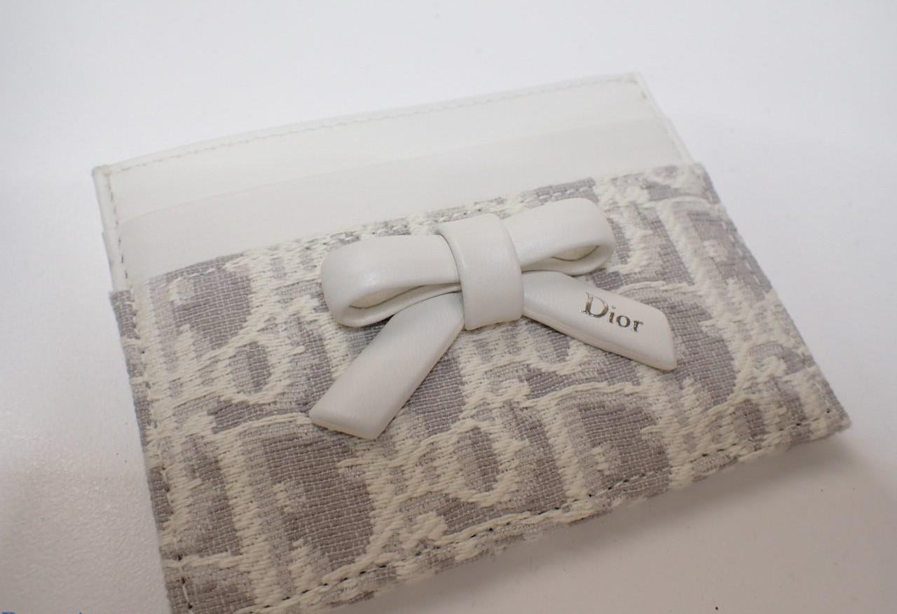 Christian Dior Oblique Bow Card Holder
