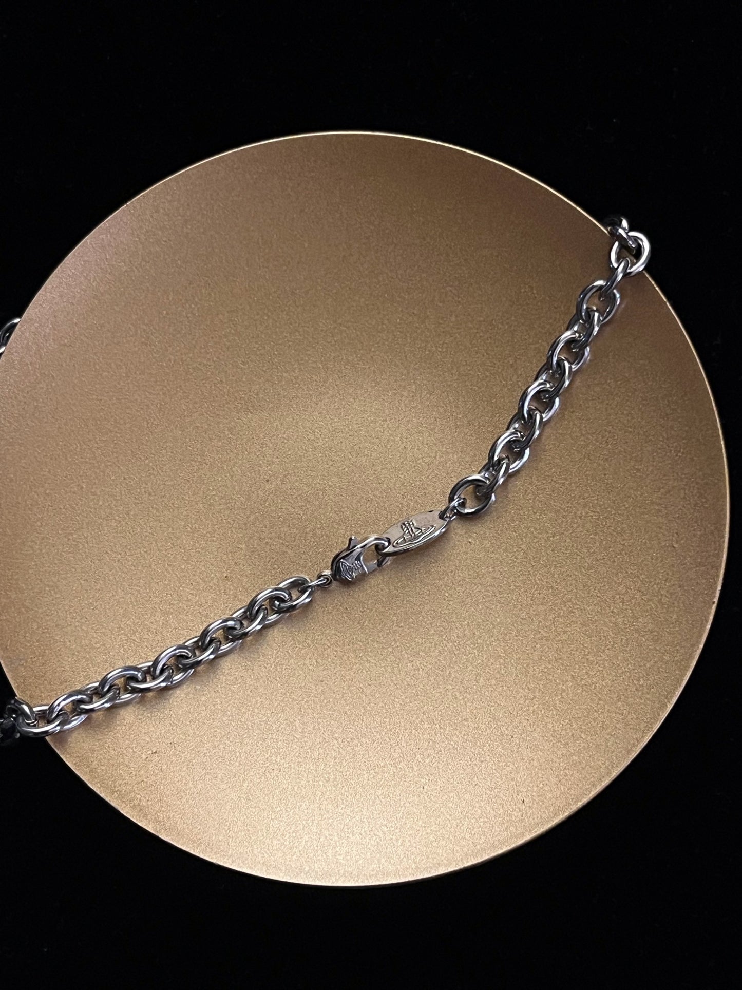 Vintage Vivienne Westwood Crystal Giant Orb Chain Choker