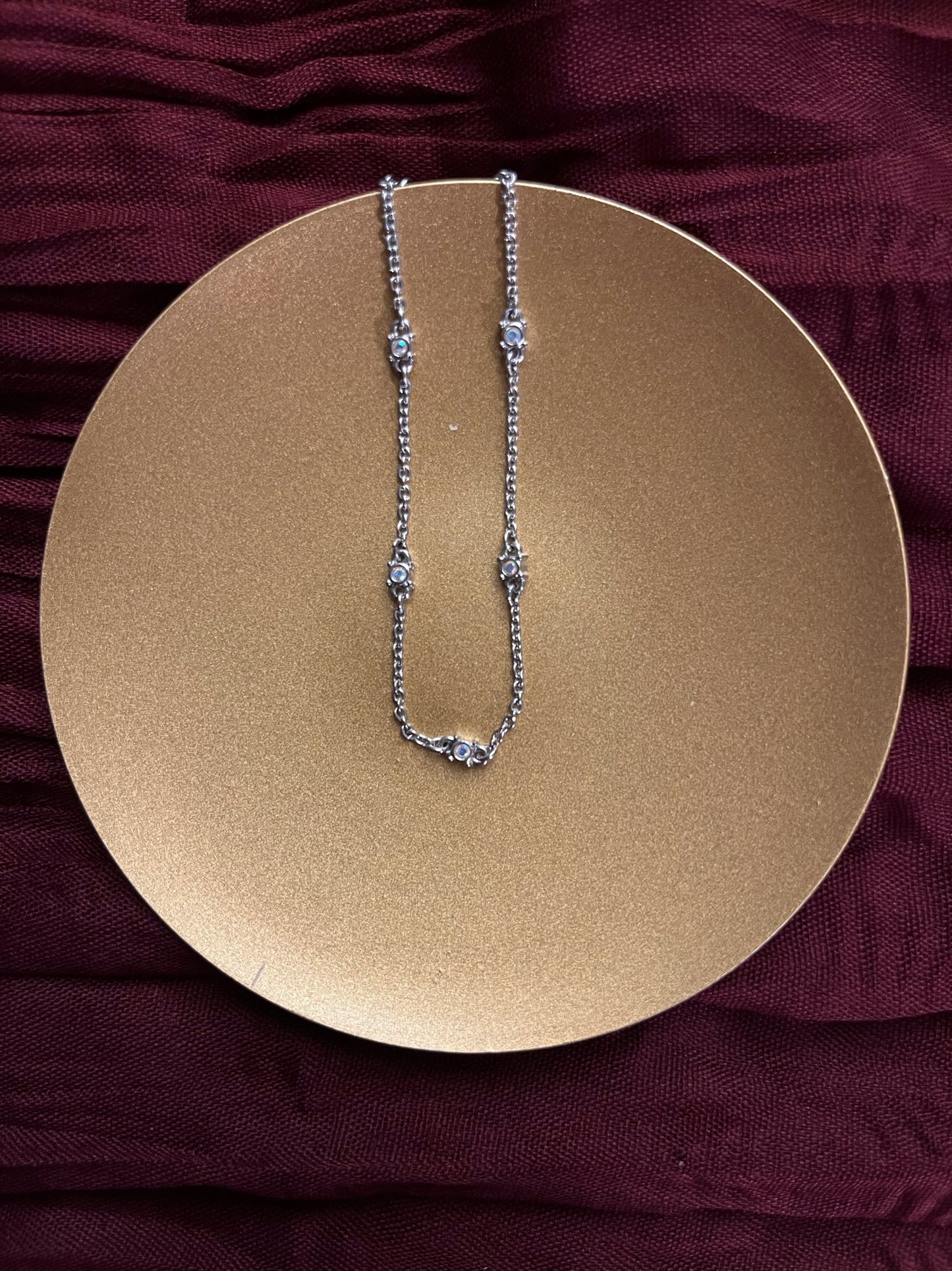 Dior Vintage Silver-Tone Multicolor Crystal Bracelet