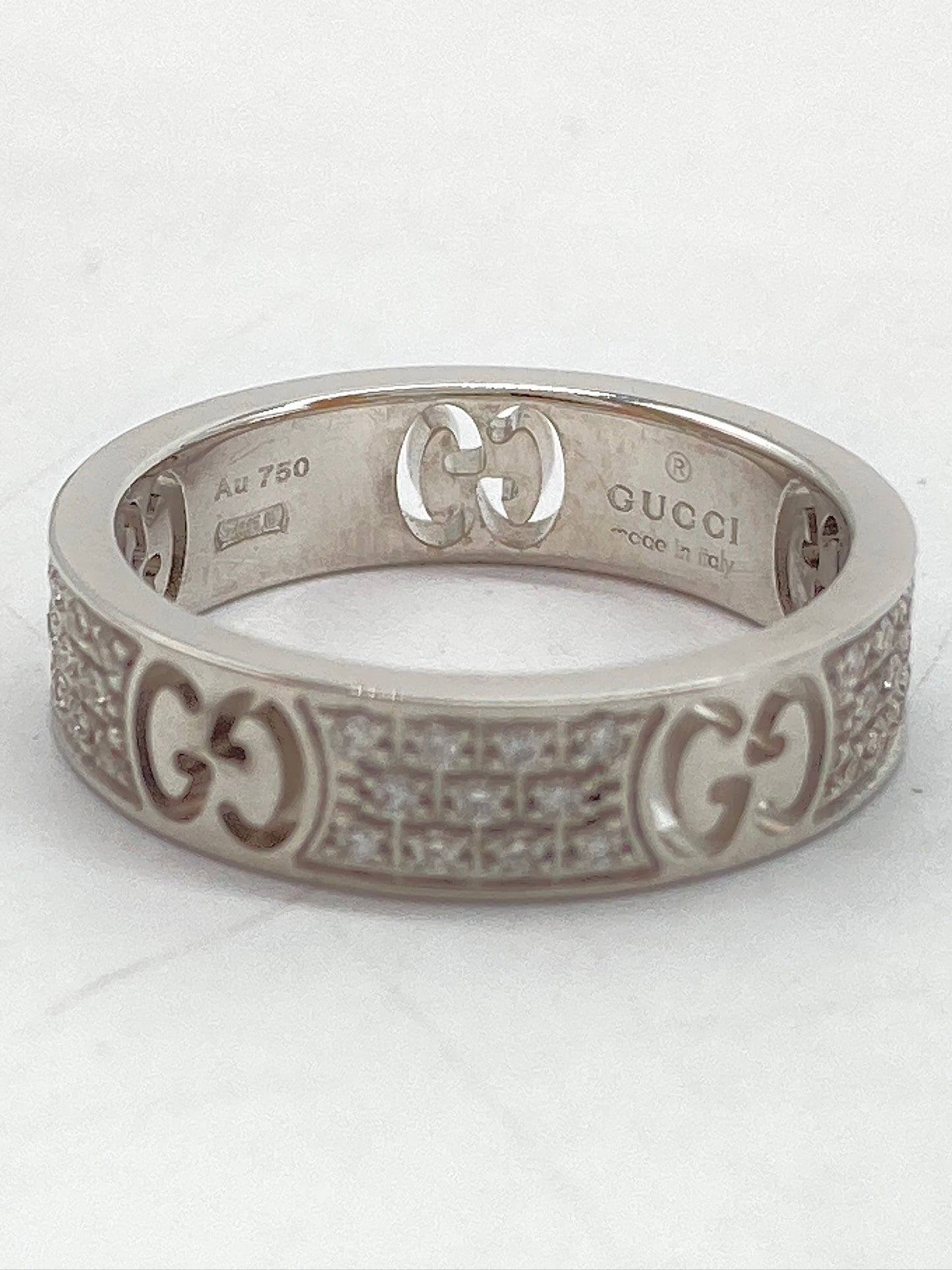 Gucci Stardust 18K White Gold Full Diamond Ring