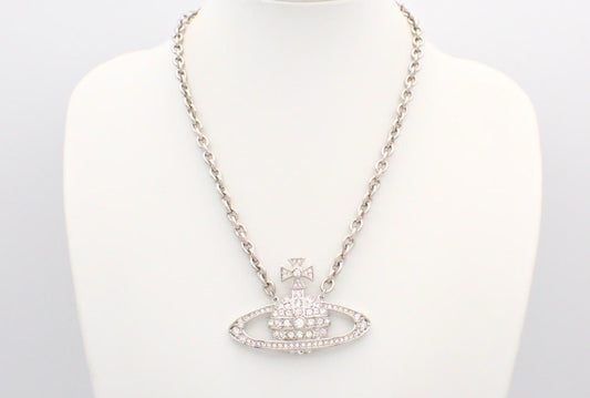 Vintage Vivienne Westwood Crystal Giant Orb Chain Choker