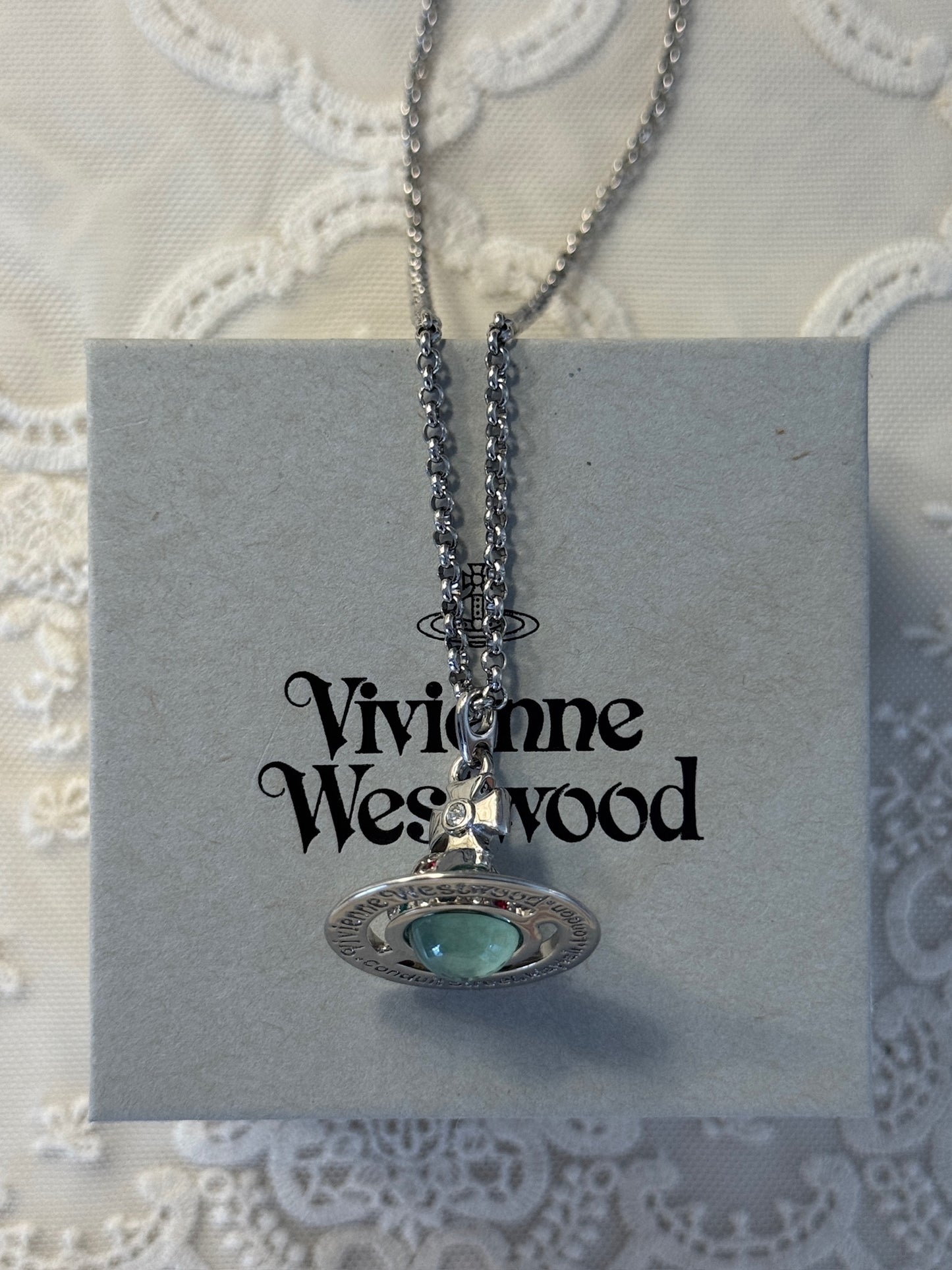 Vivienne Westwood Orb Pendant Necklace – Silver Tone