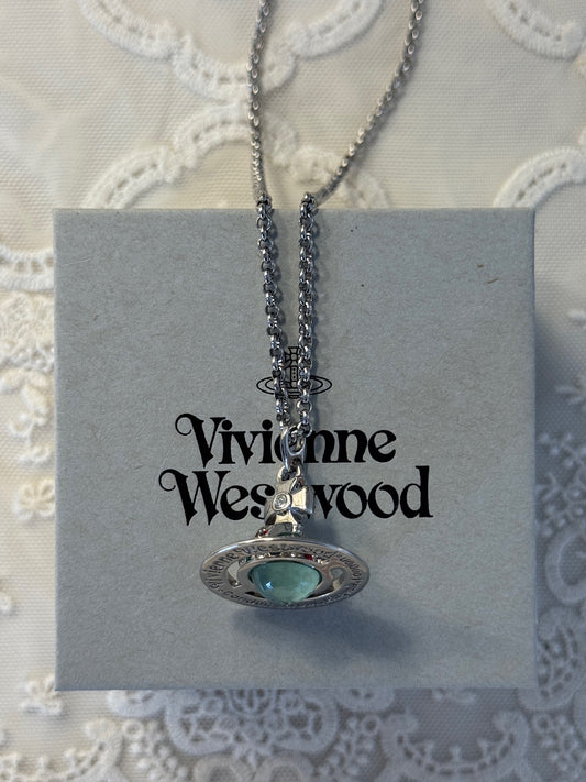 Vivienne Westwood Orb Pendant Necklace – Silver Tone