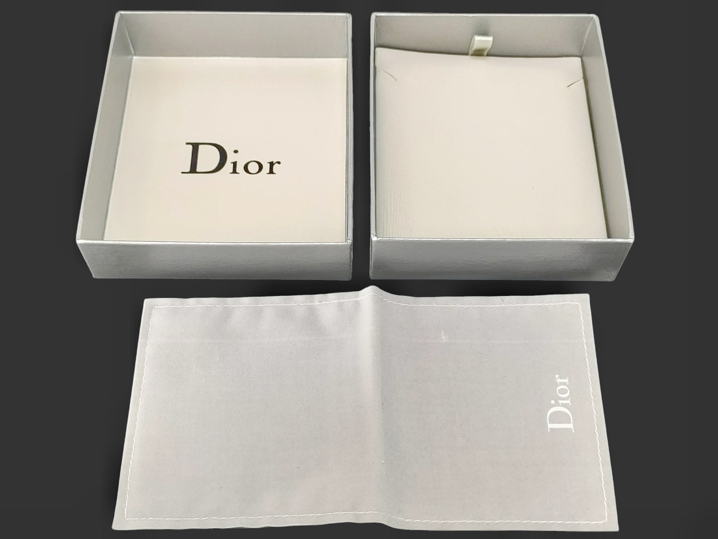 Dior Vintage Crystal CD Bow Pearl Drop Necklace