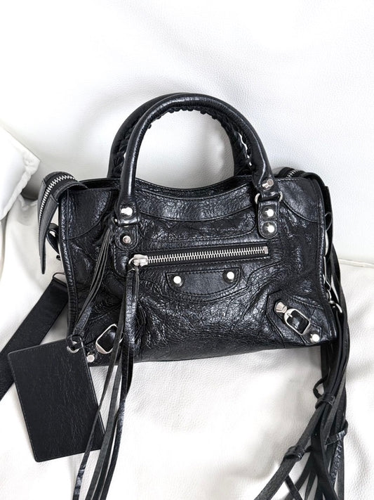 Balenciaga Classic City Mini Bag – Black Silver