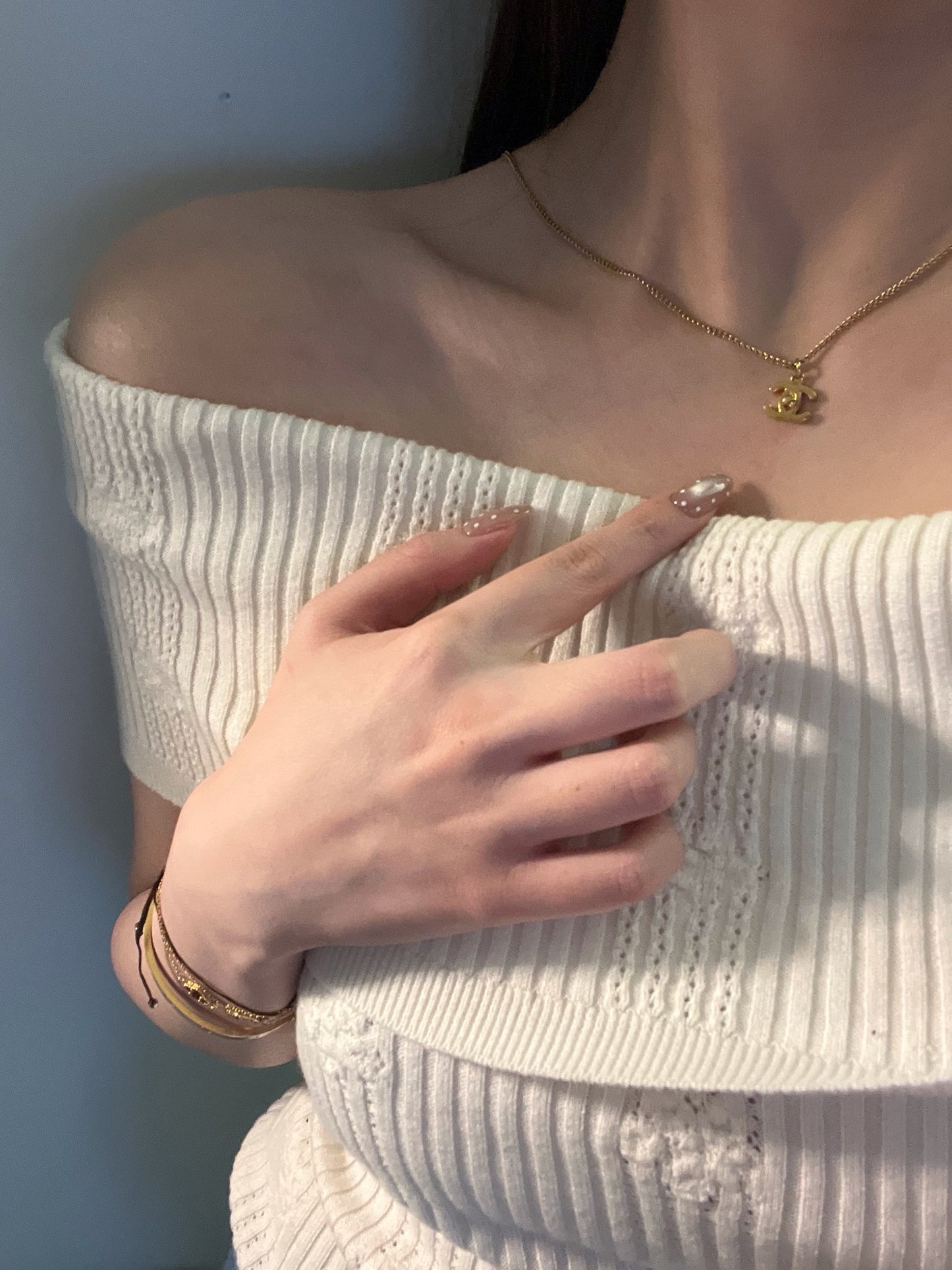 Chanel 2010 Vintage Mini Turnlock Clasp Necklace