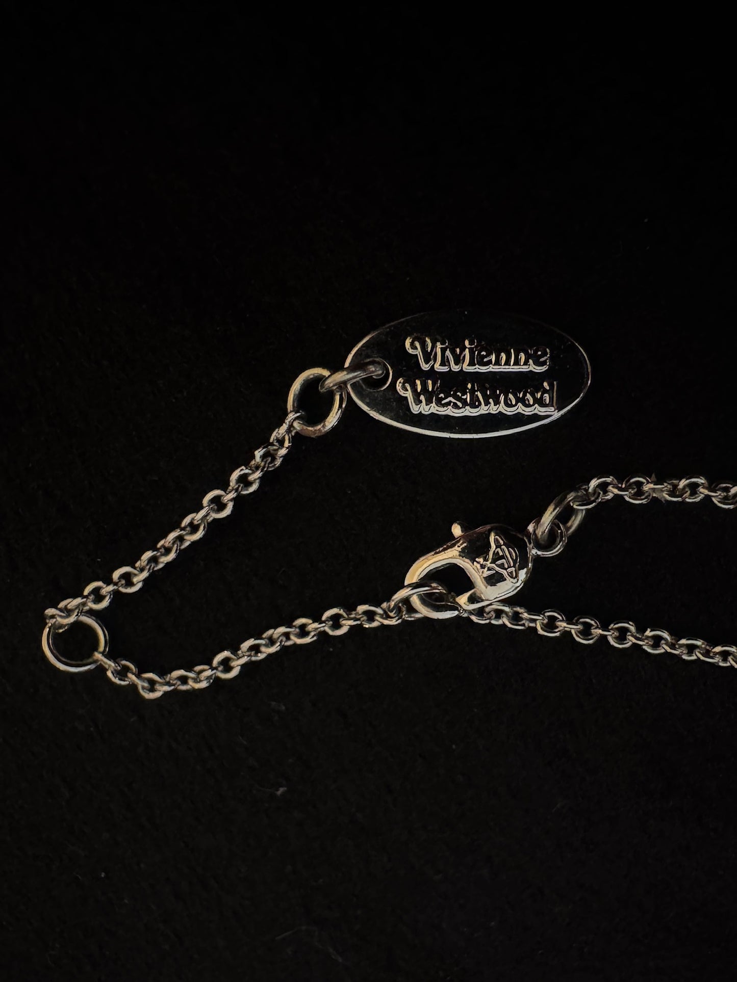 Vivienne Westwood Crystal Bow Orb Necklace