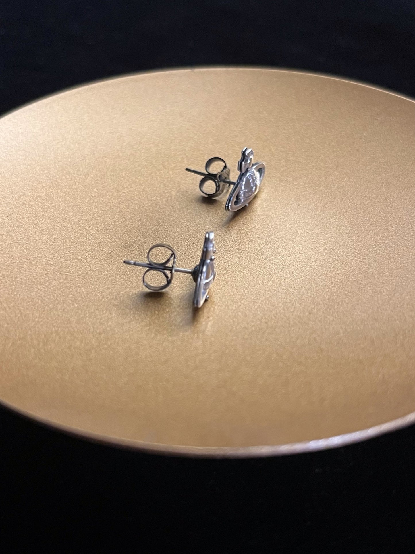 Vintage Vivienne Westwood Silver Orb Stud Earrings