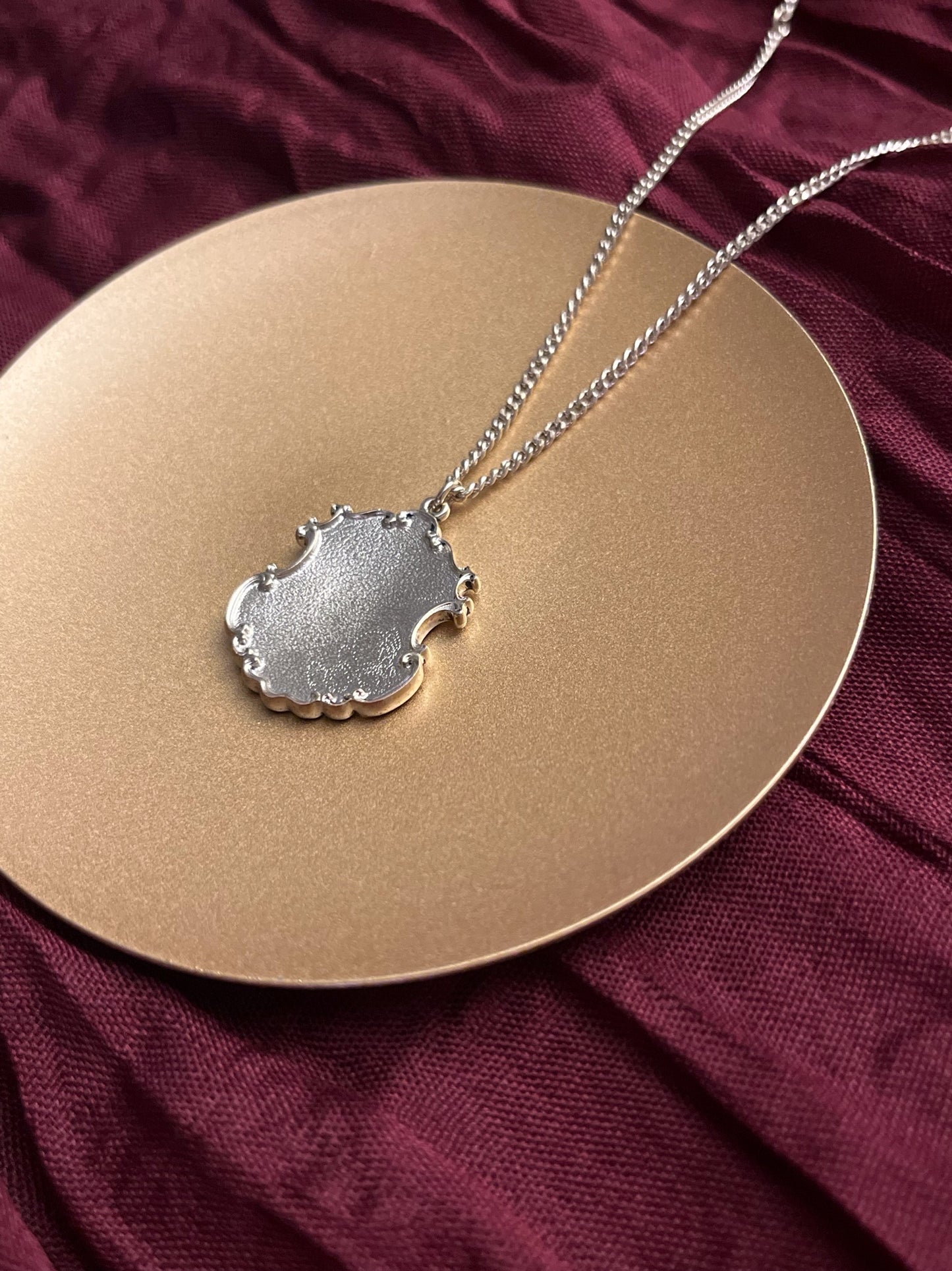 Chanel 2014 Vintage Silver-Tone CC Paris Dallas Medallion Necklace