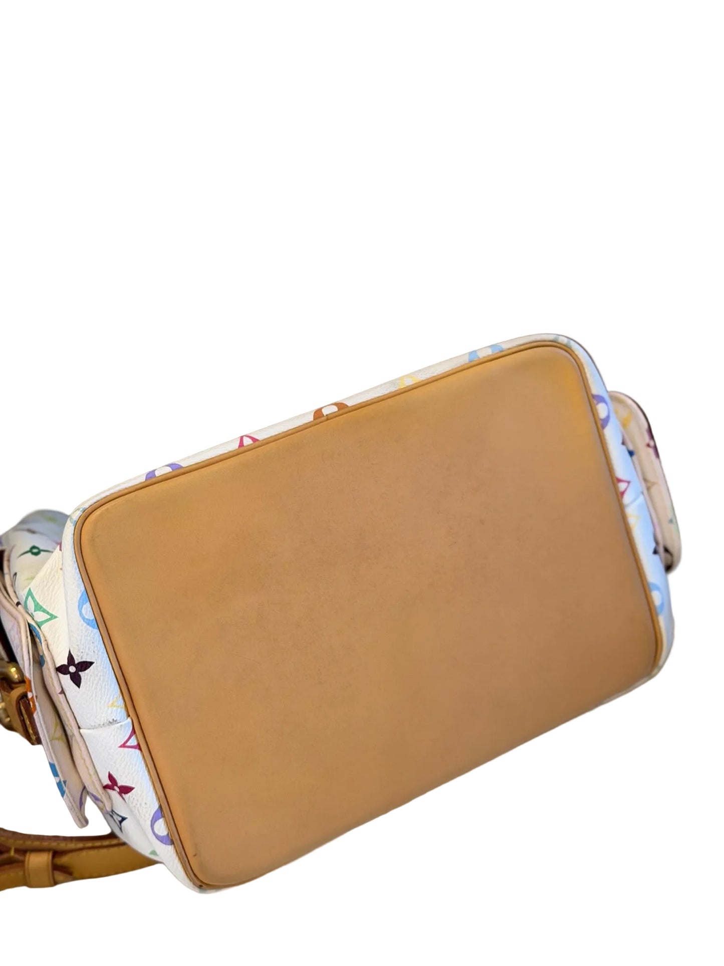 Louis Vuitton Monogram White Petit Noé Bucket Shoulder Bag