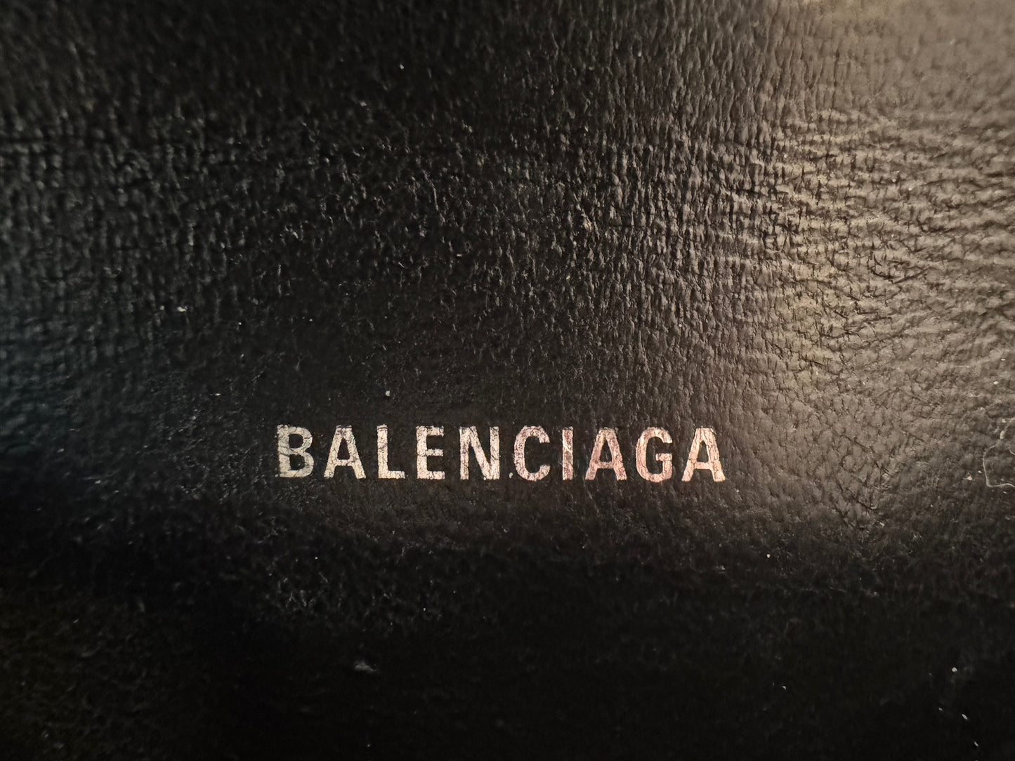 Balenciaga Hourglass XS Croc-Embossed Patent Leather Top Handle Bag