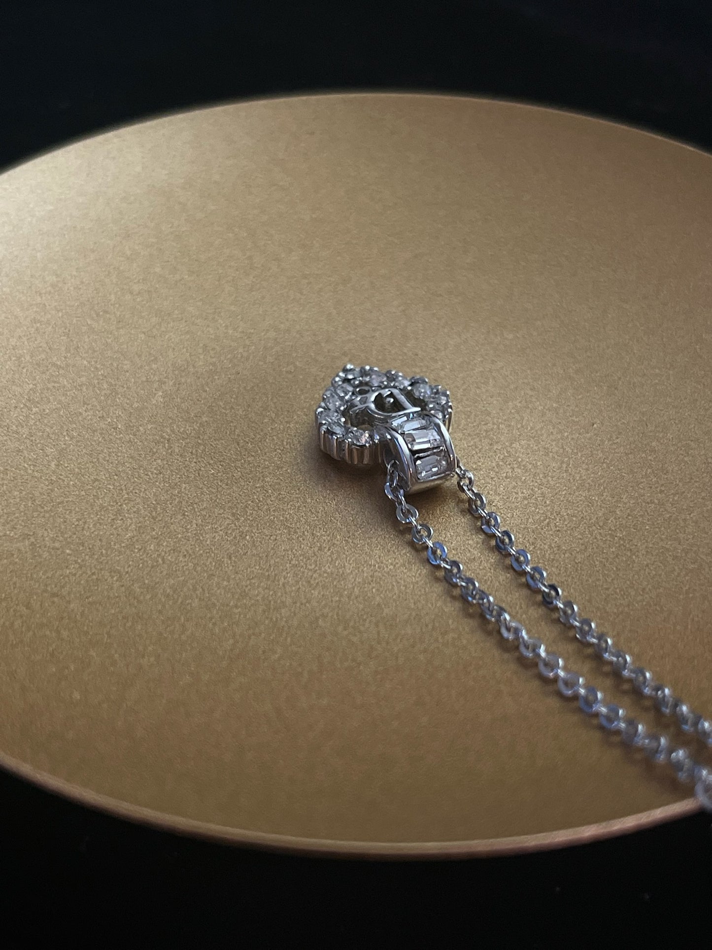 Vintage Dior “Heartlight” Crystal Pendant Necklace