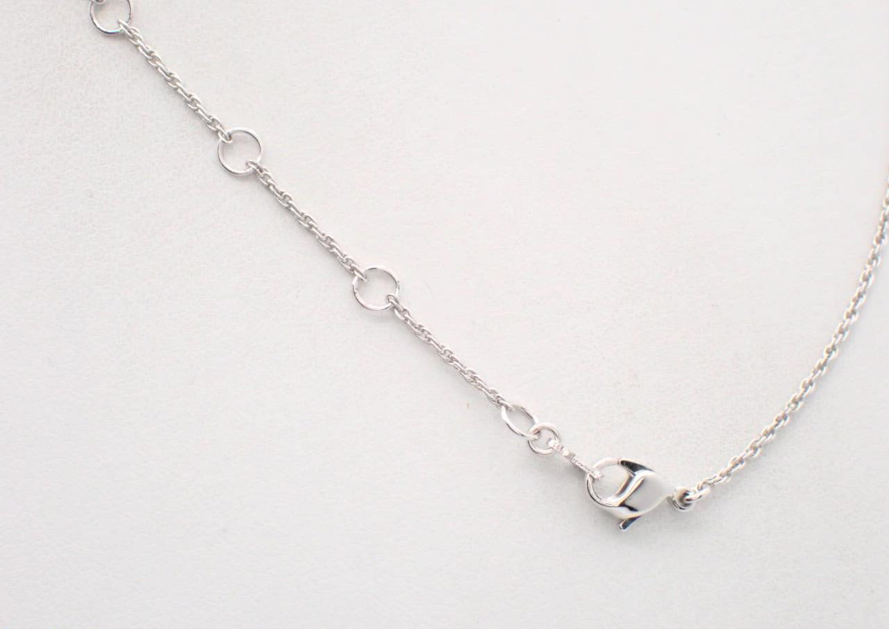 Vintage Dior Silver Crystal Dove Necklace