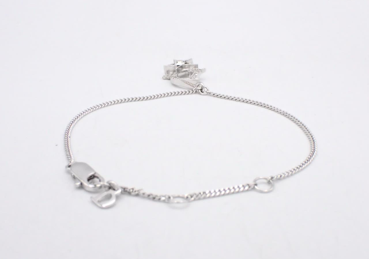 Vintage Dior Crystal Star "D" Letter Bracelet
