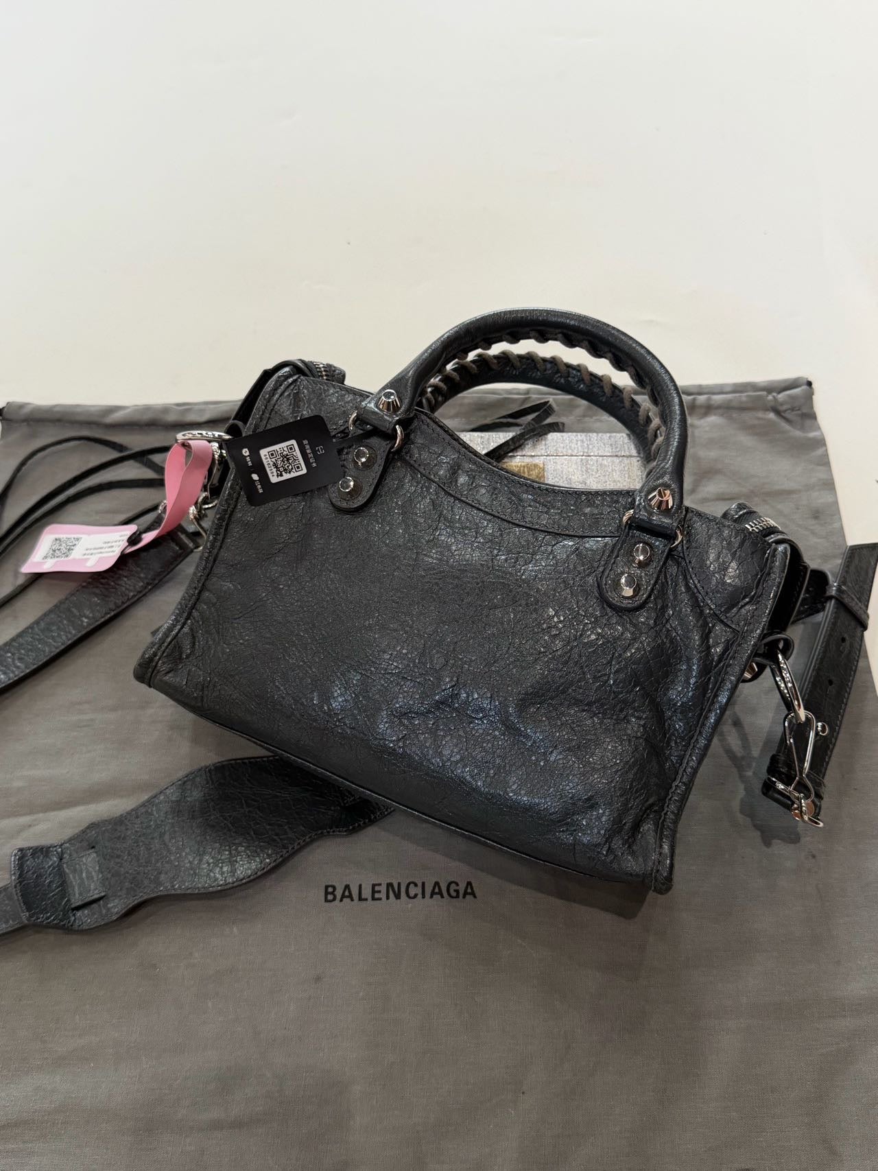 Balenciaga Classic City Mini Bag – Dark Grey