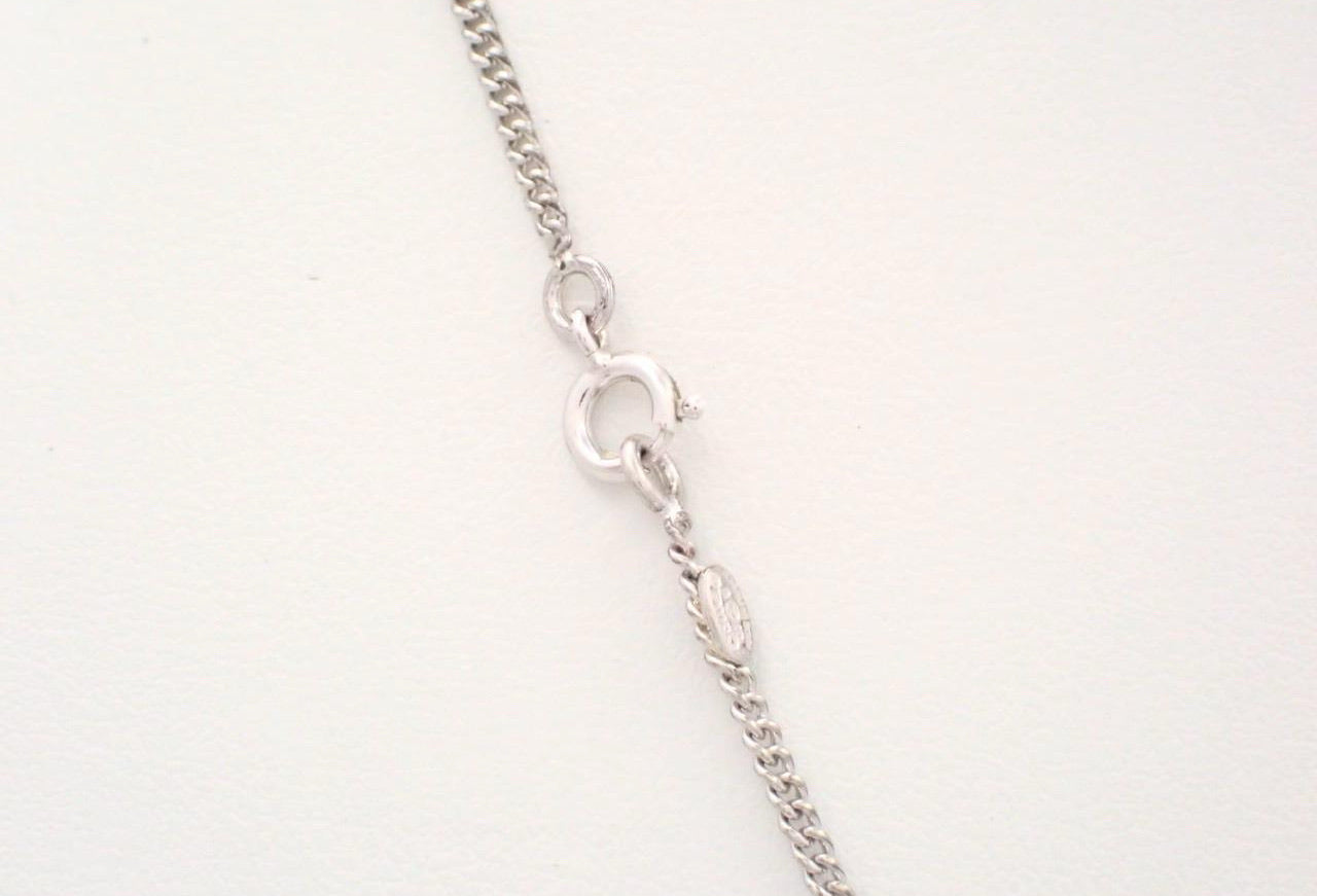 Chanel 2007 Black & Silver Double C Necklace