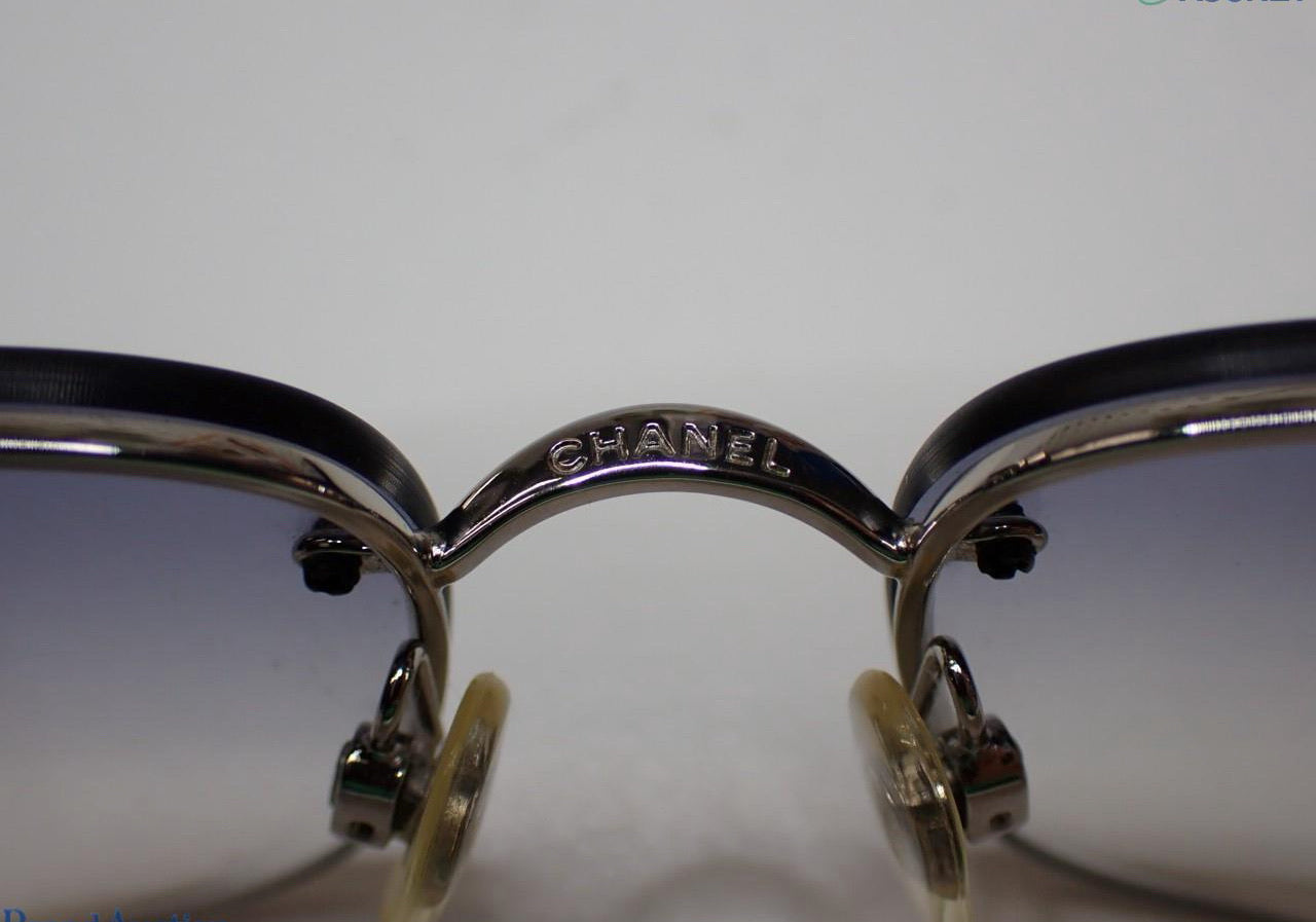 Chanel Rimless CC Sunglasses – Silver Tone