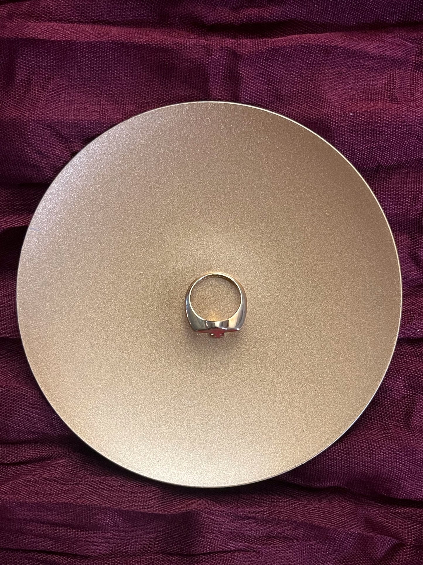 Vivienne Westwood Red Orb Gold-Tone Ring