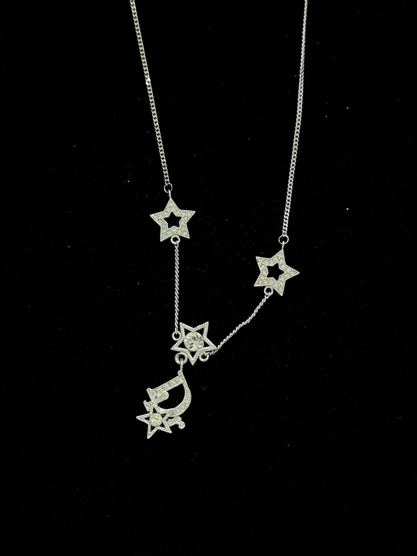 Vintage Dior Triple Stars Adjustable Necklace