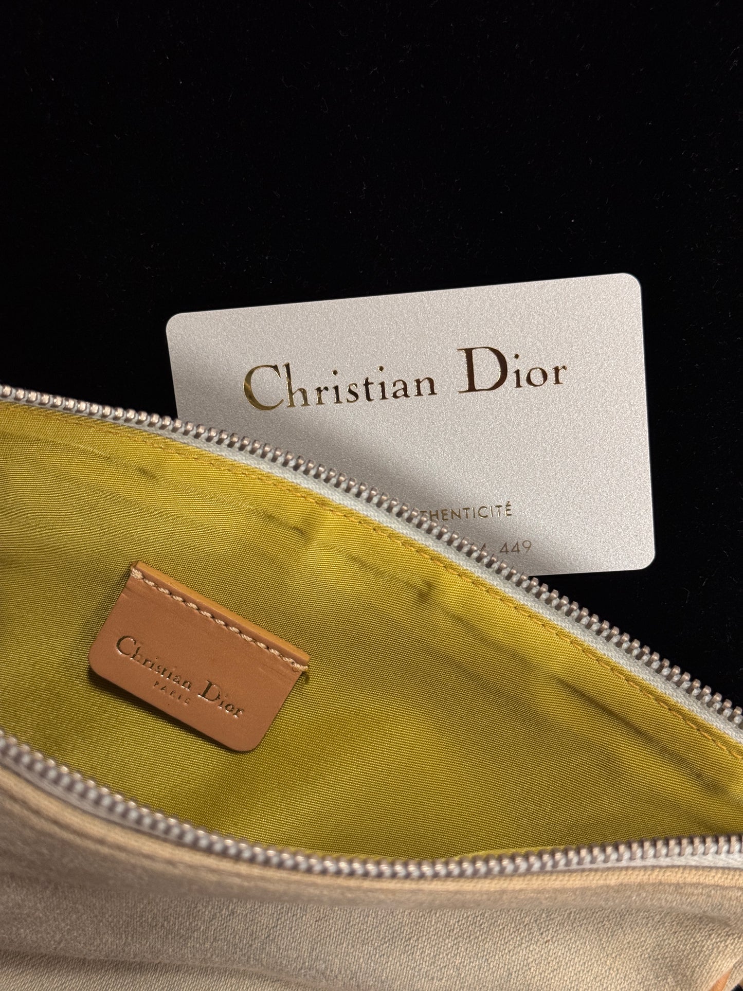 Dior Vintage Mini Saddle-Inspired Light Blue Washed Denim Canvas Shoulder Bag