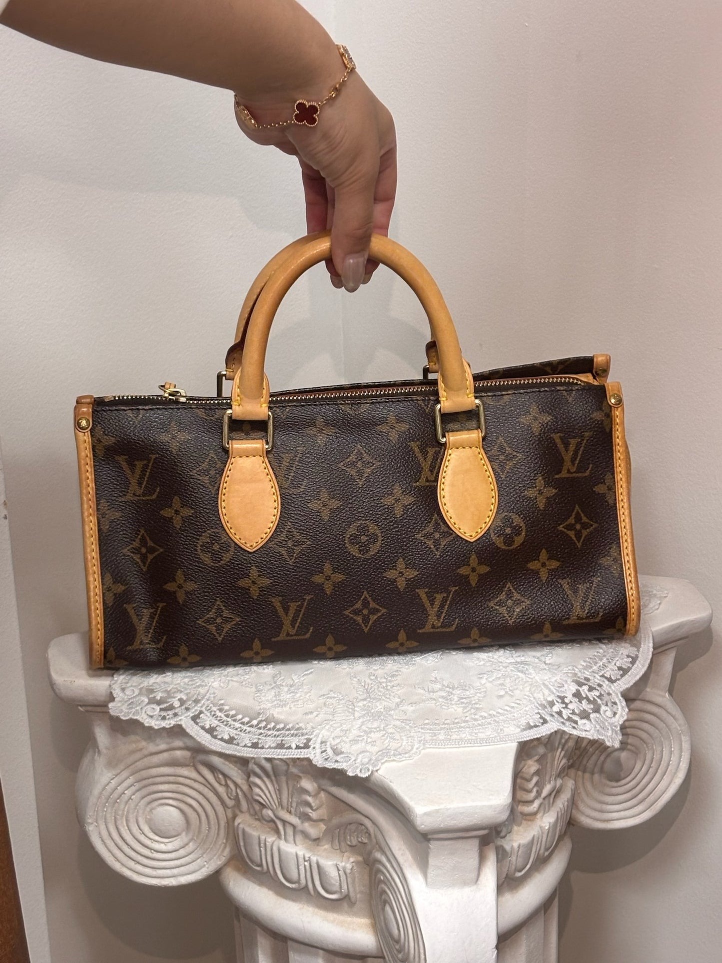 Louis Vuitton Vintage Monogram Papillon Cylinder Handbag