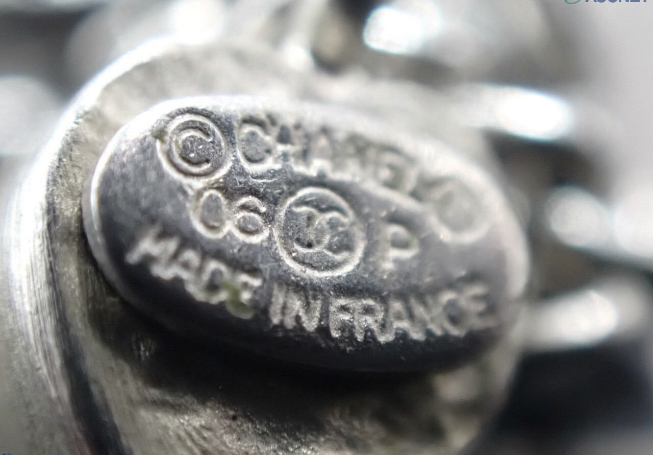 Chanel 2006 Crystal CC & Heart Charm Necklace