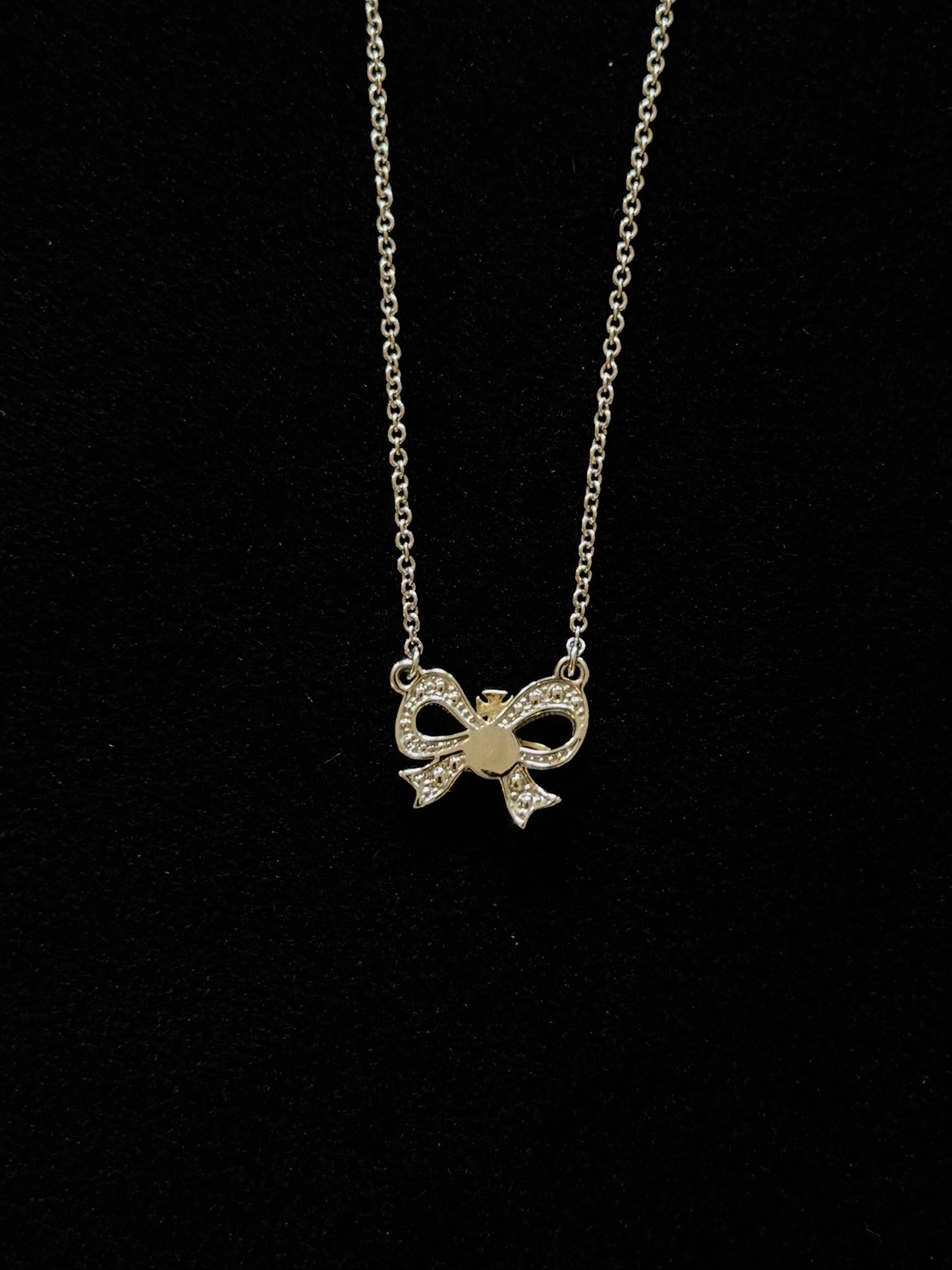 Vivienne Westwood Crystal Bow Orb Necklace