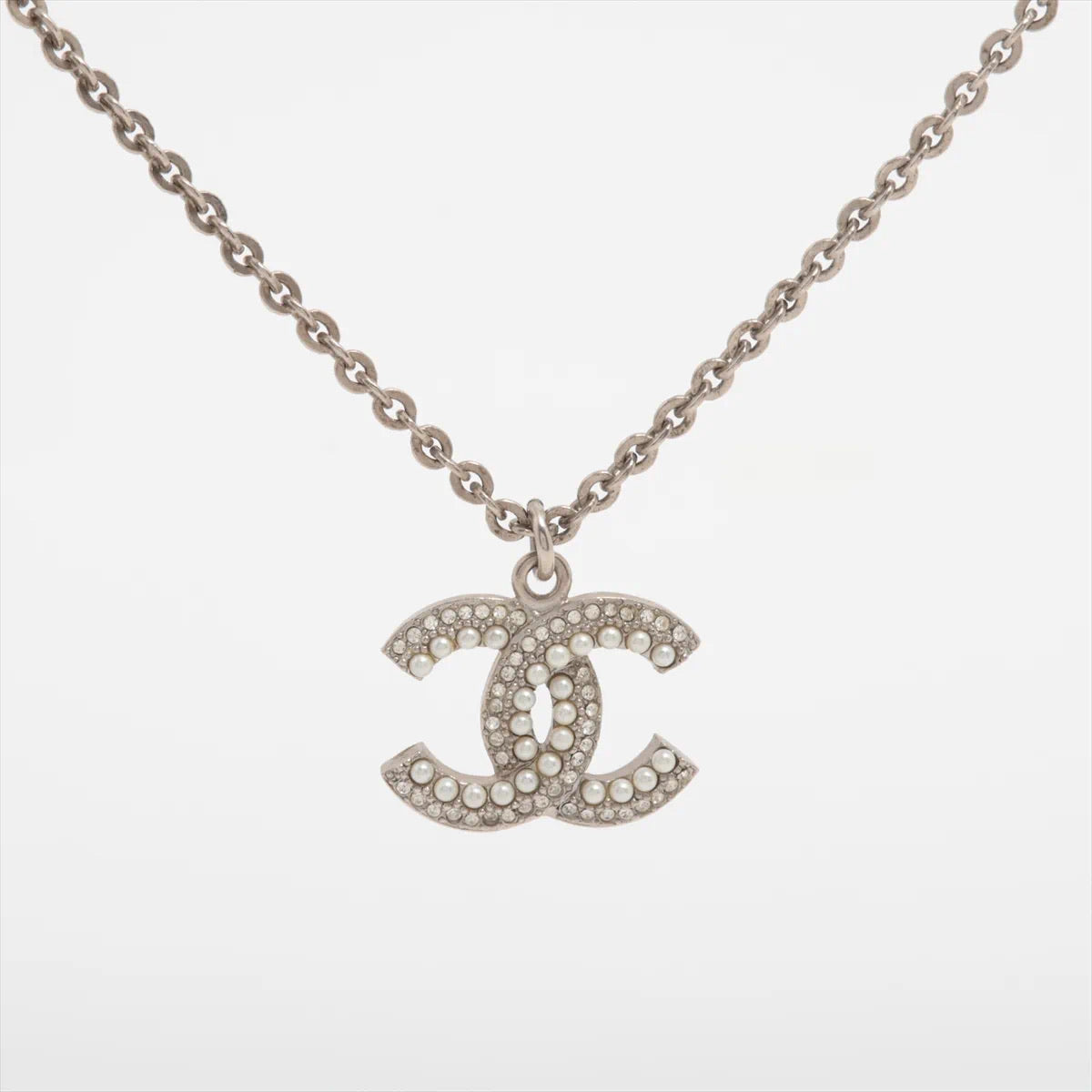 Chanel 2019 Classic Pearl & Rhinestone Double C Sweater Necklace