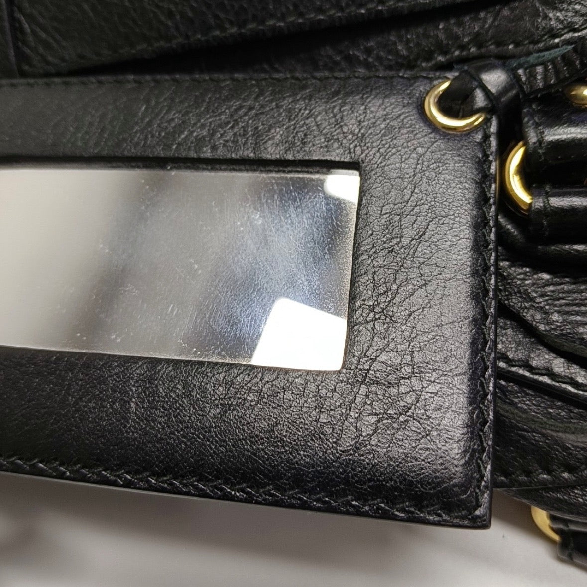 Balenciaga Black and Gold Medium Bag