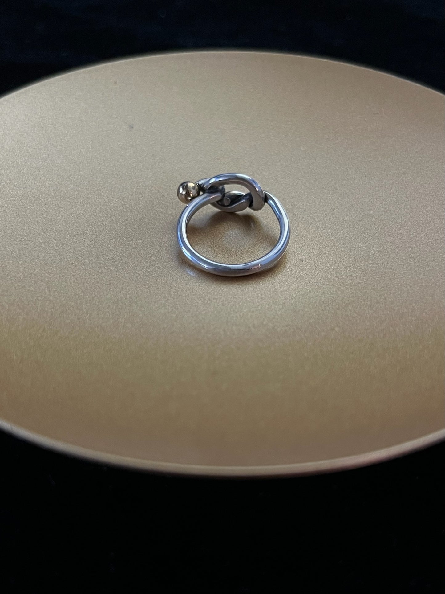 Tiffany Knot 925 Silver & 18K Gold Ring