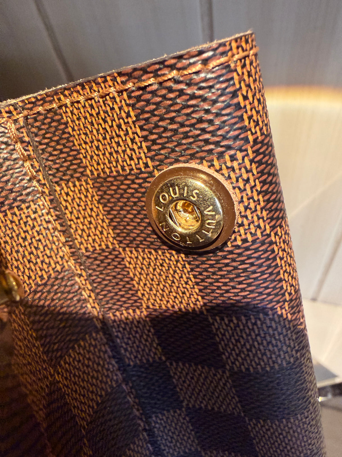 LV Classic Damier Ebene Kensington Tote Bag
