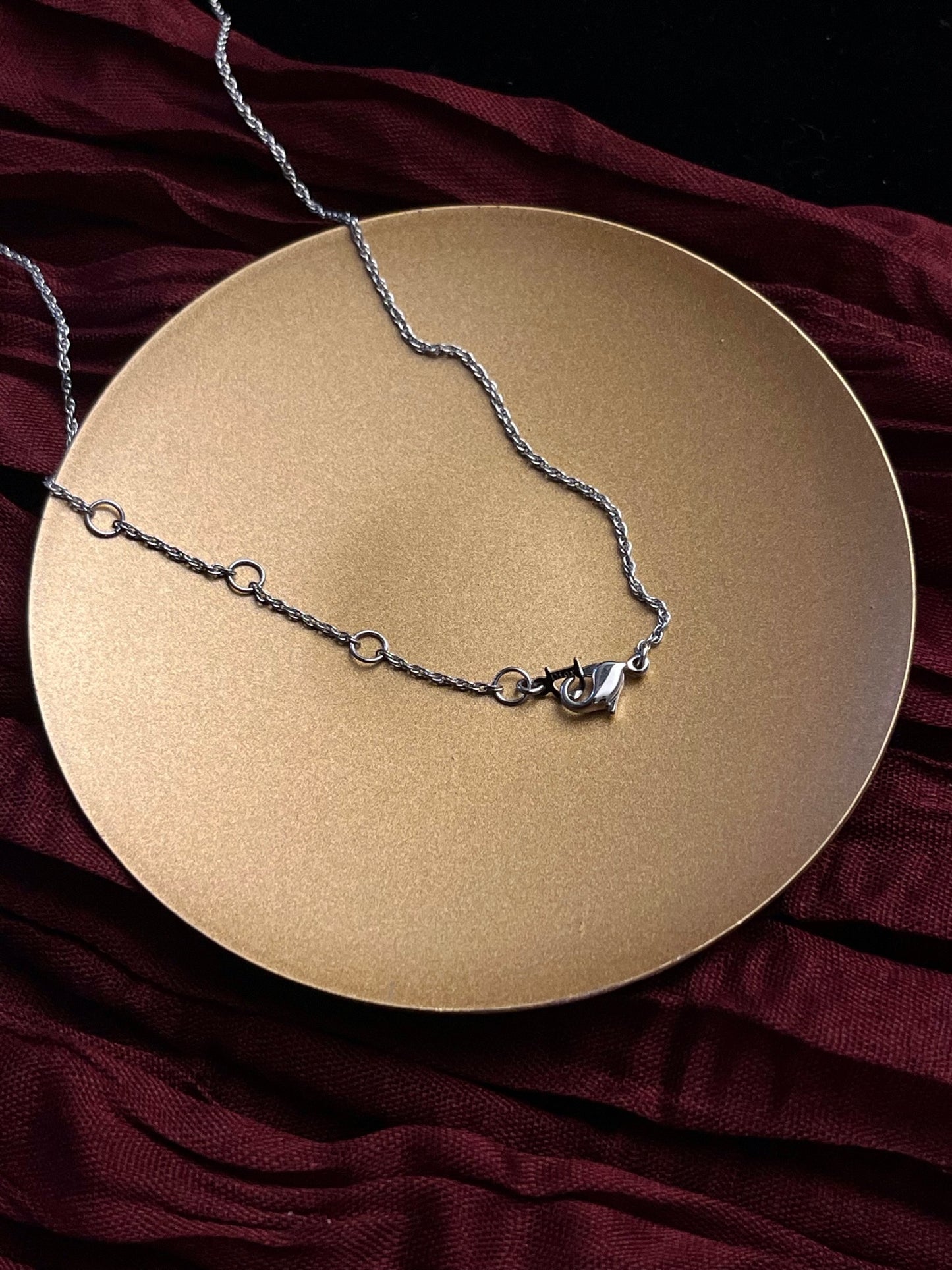 Vintage Dior Silver Crystal Dove Necklace