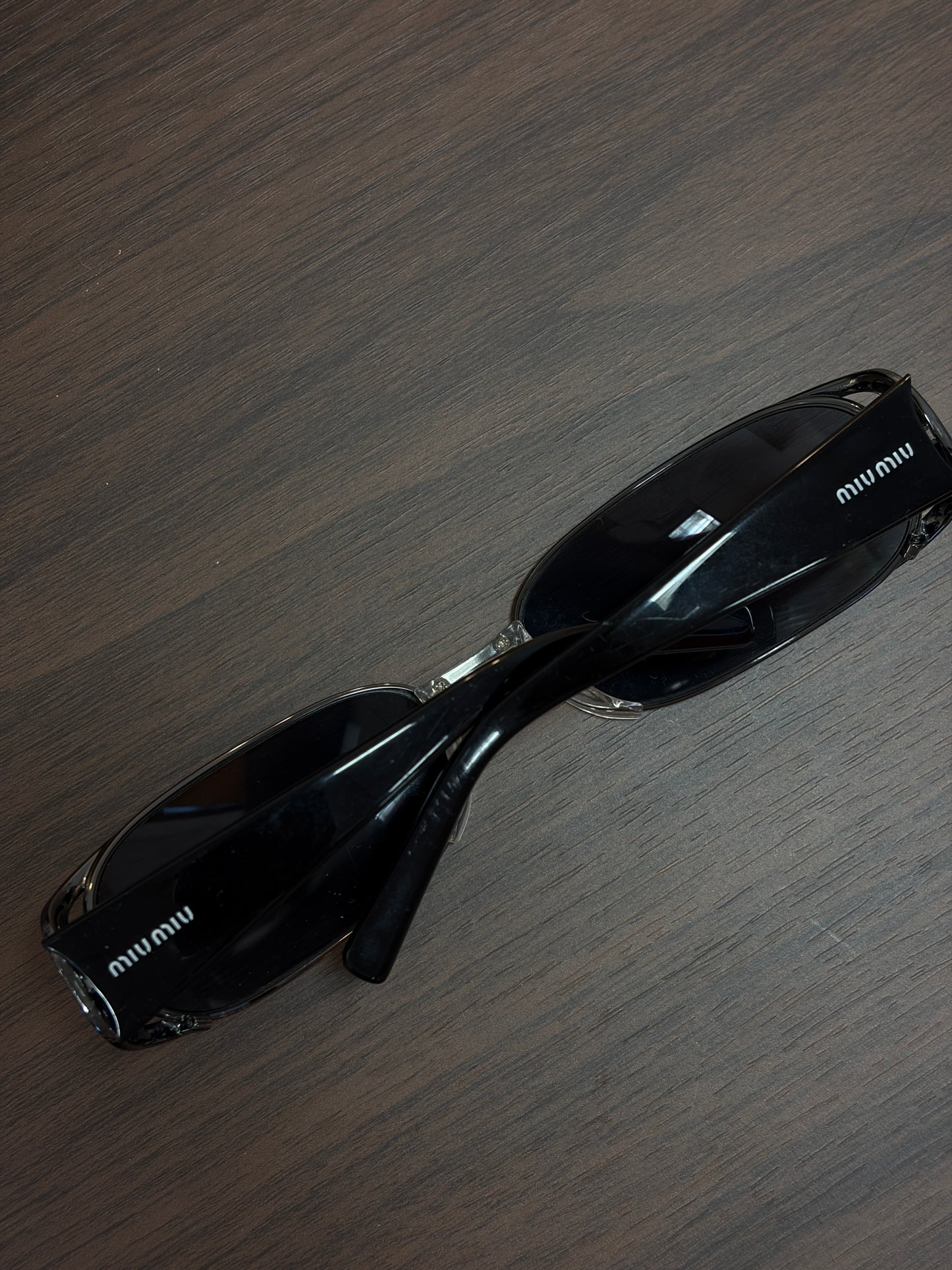 Miumiu Y2K Black Ultra Thin sunglasses
