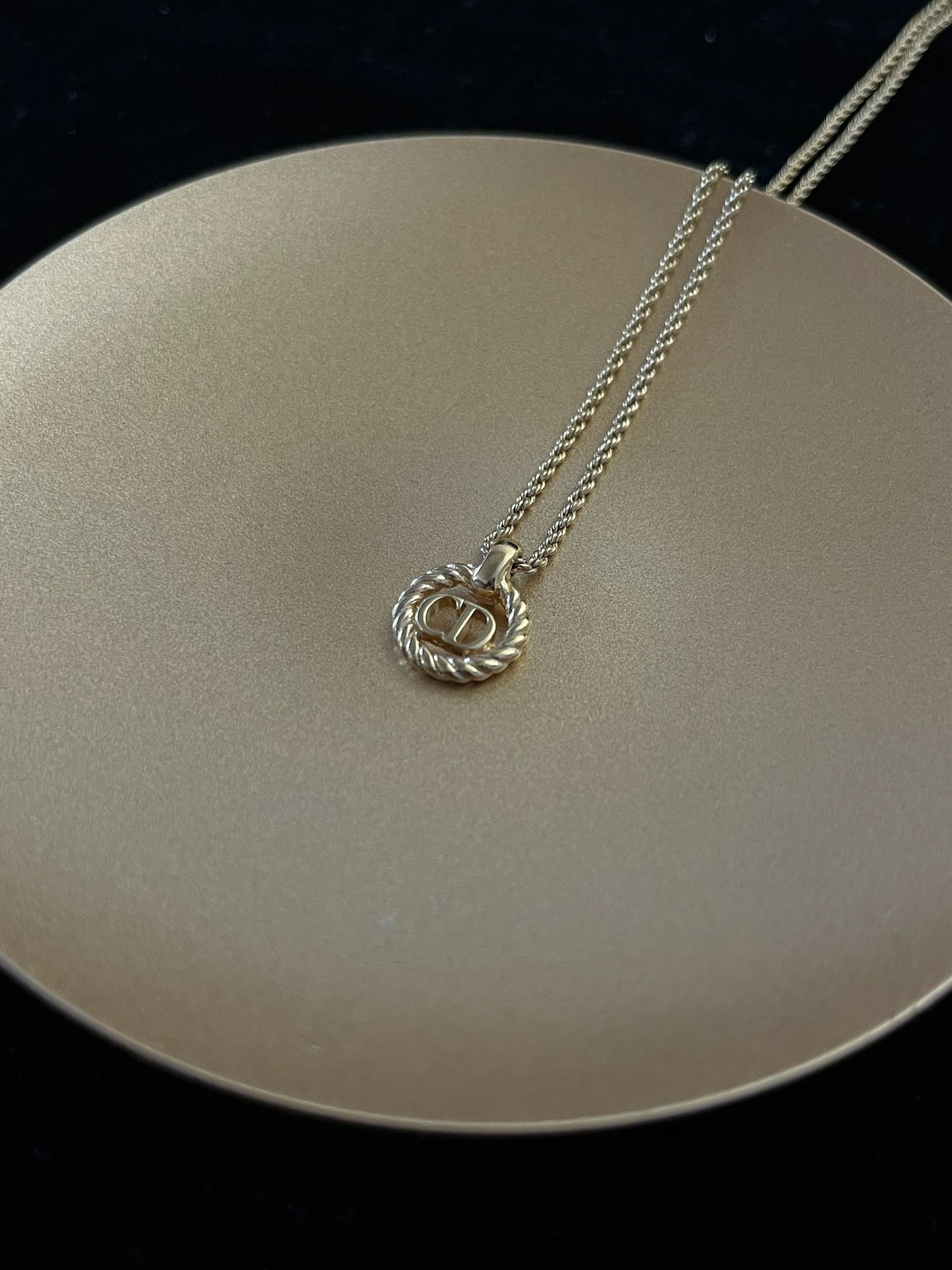 Dior 1980s Classic Gold-Tone Braided Choker Necklace