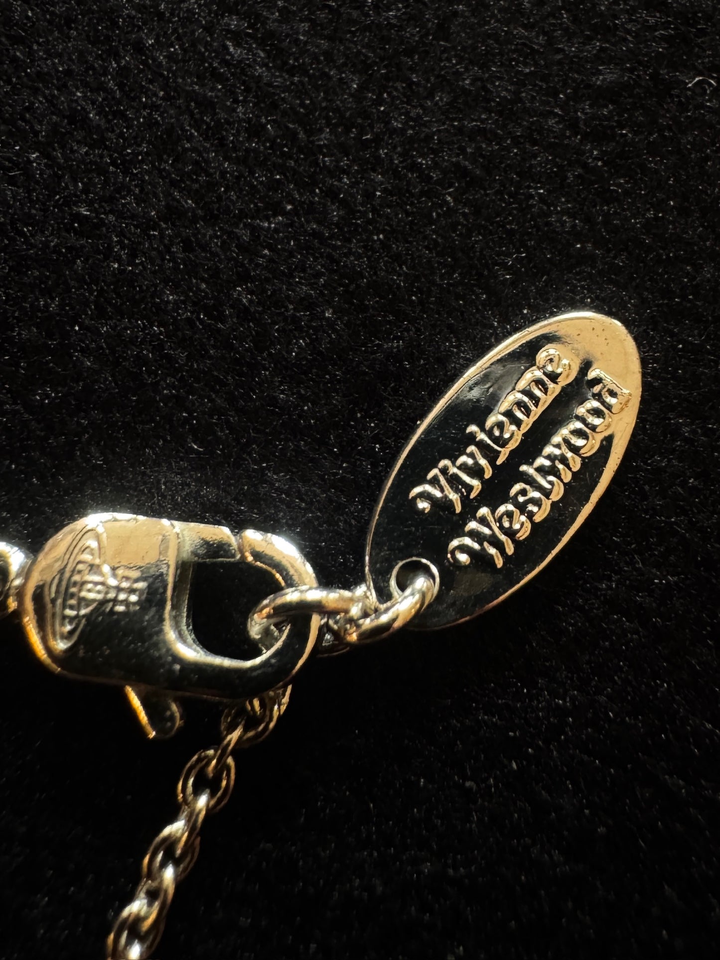 Vivienne Westwood Heart Safety Pin Orb Necklace
