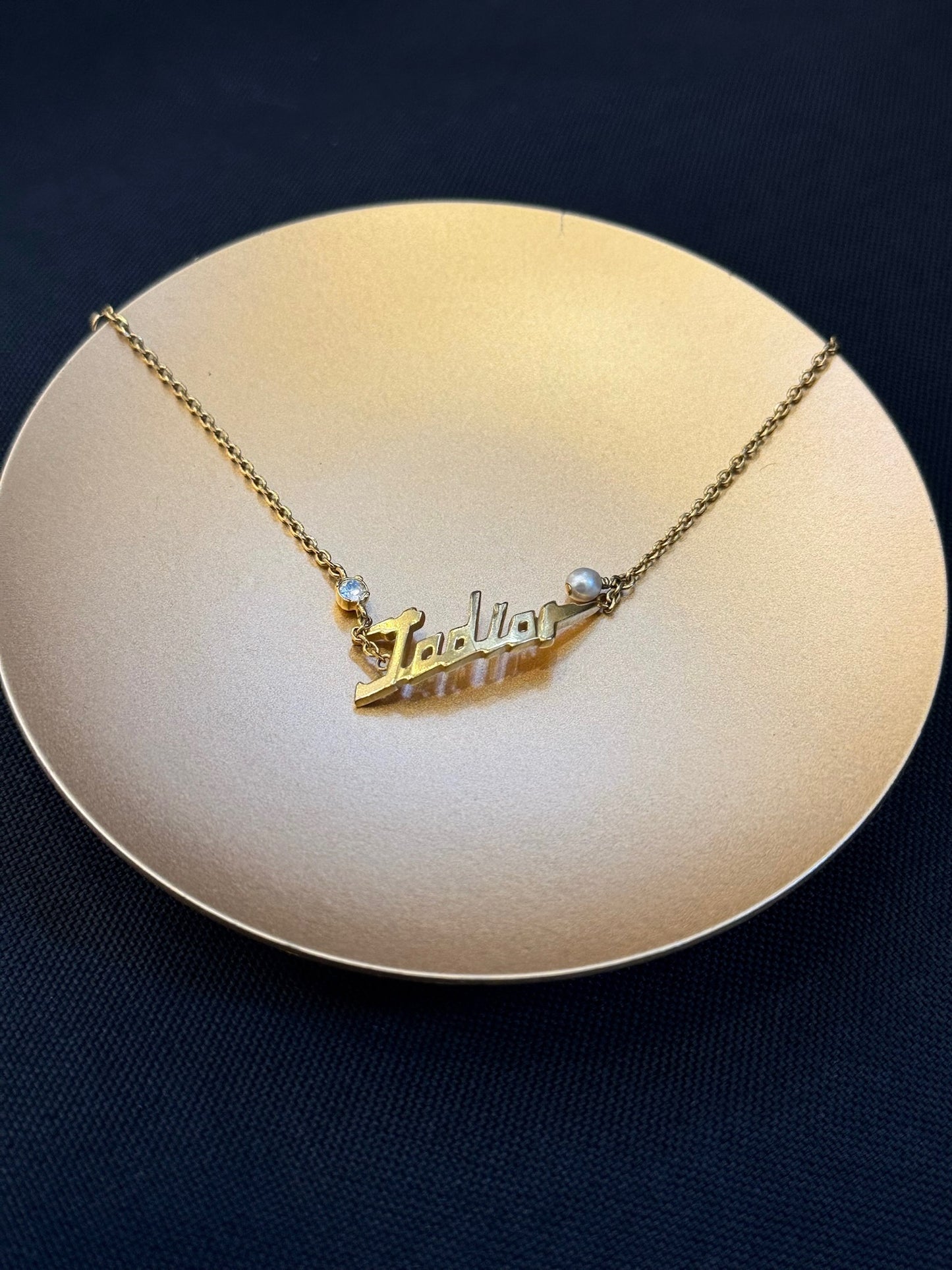 Dior Vintage “J’Adior” Script Charm Bracelet