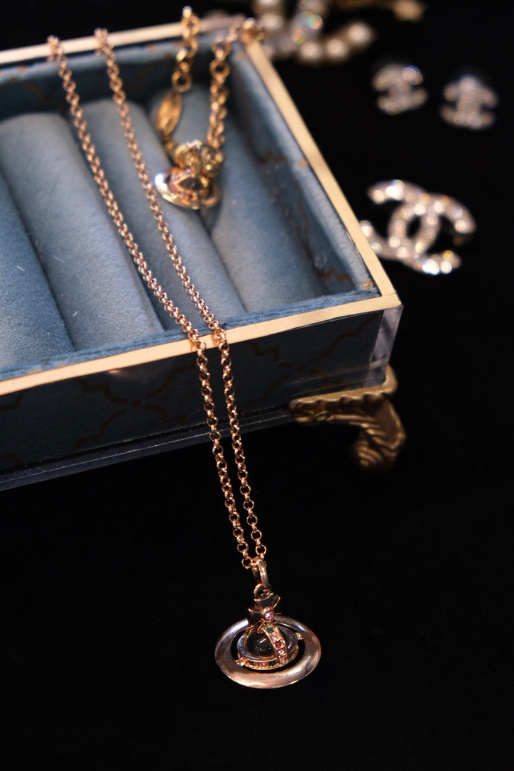Vivienne Westwood Gold-Tone Orb Charm Bracelet