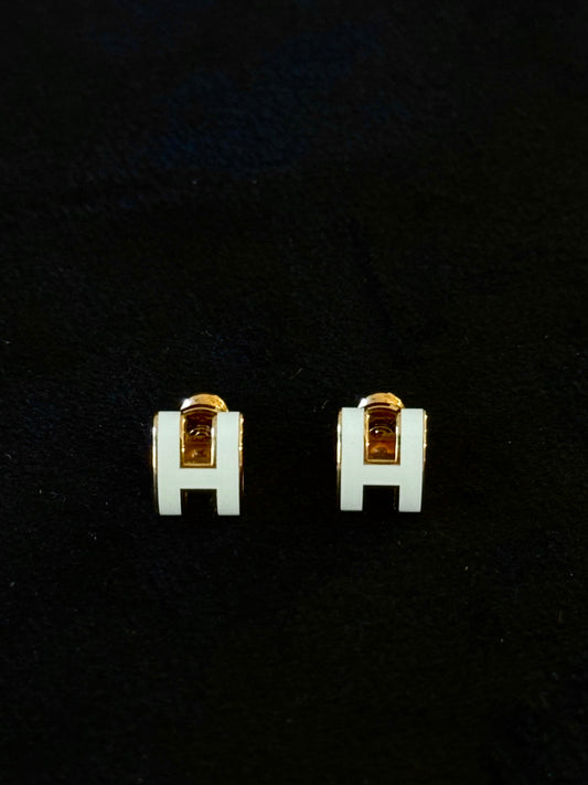 Hermès Mini Pop H Stud Earrings