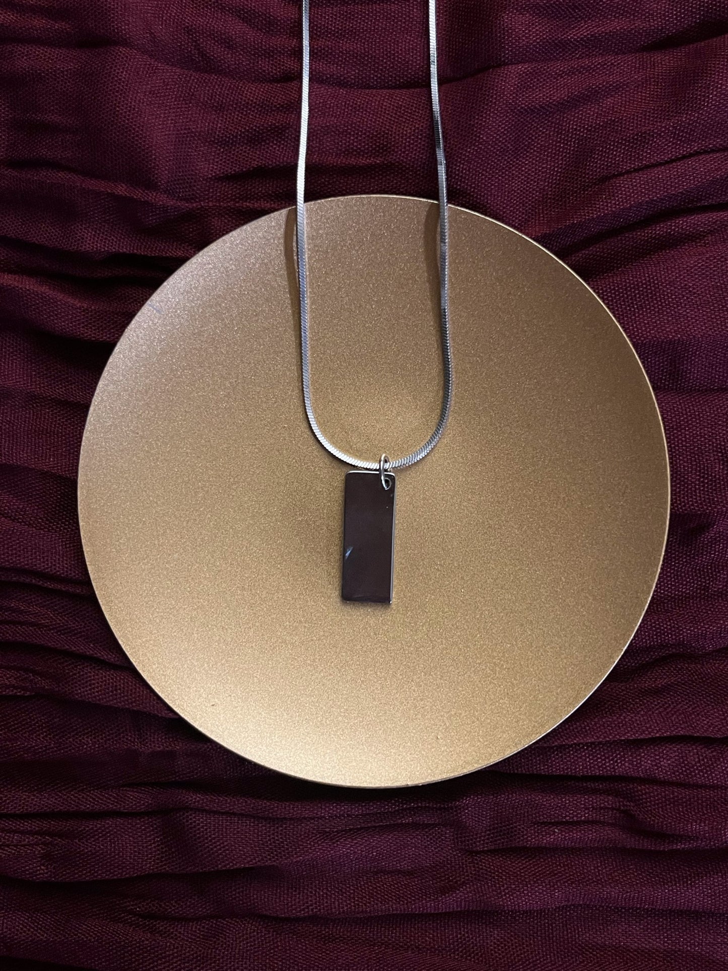 Vintage Dior Rasafari Collection Black “No. 2” Sports Tag Necklace